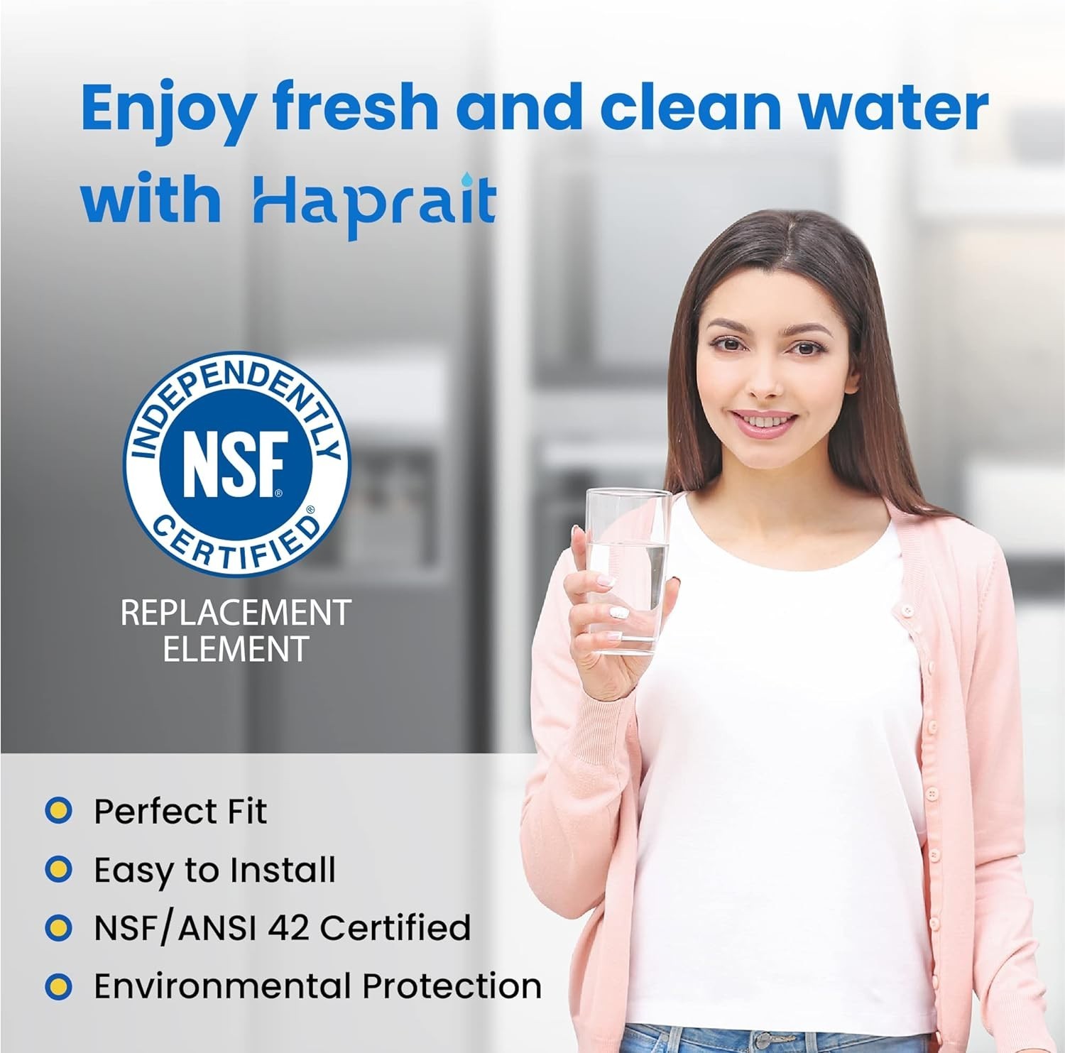 3 pcs HAPRAIT HP005 Water Filter Frigidaire ULTRAWF, Pure Source 9999, 469999,
