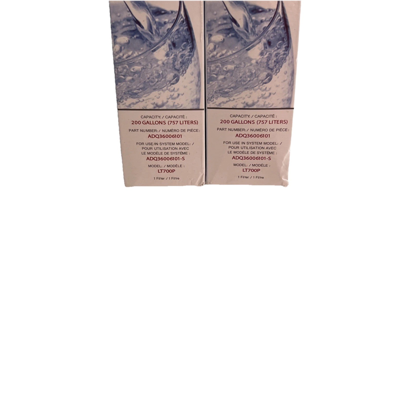 2-pack LG LT700P/PC/PCS Water Filter Cartridges New