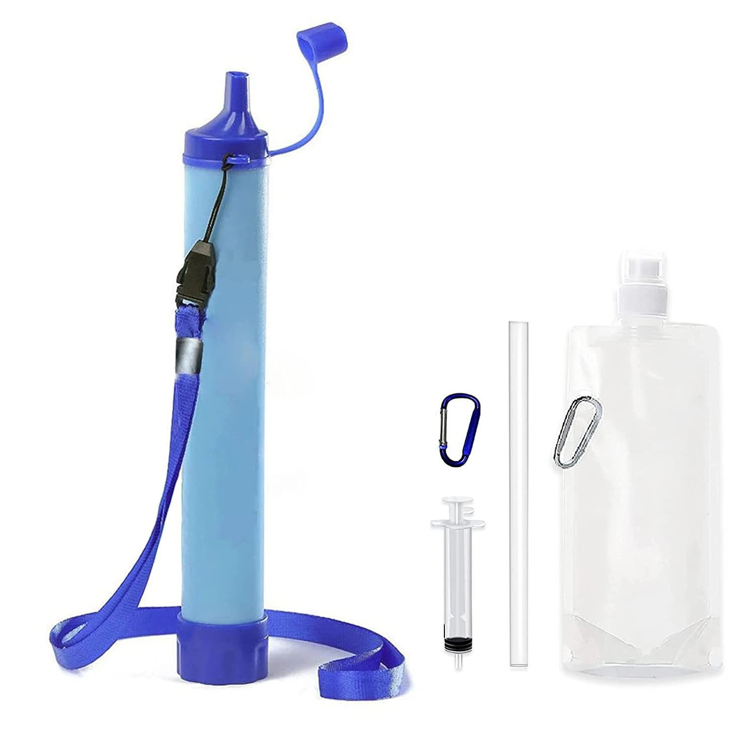 1pcs Outdoor Water Filter, Personal Straw Water Filtration System, Emergency Sur