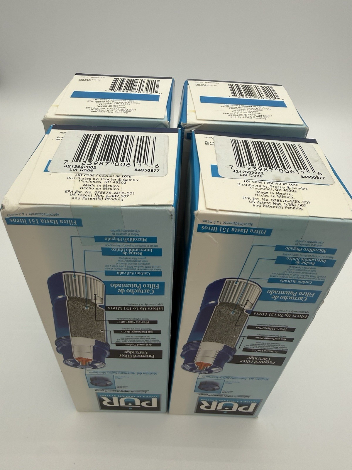 PUR Ultimate Best Water Filtration Pitcher Filter CRF-950 lot of 4 – Gold