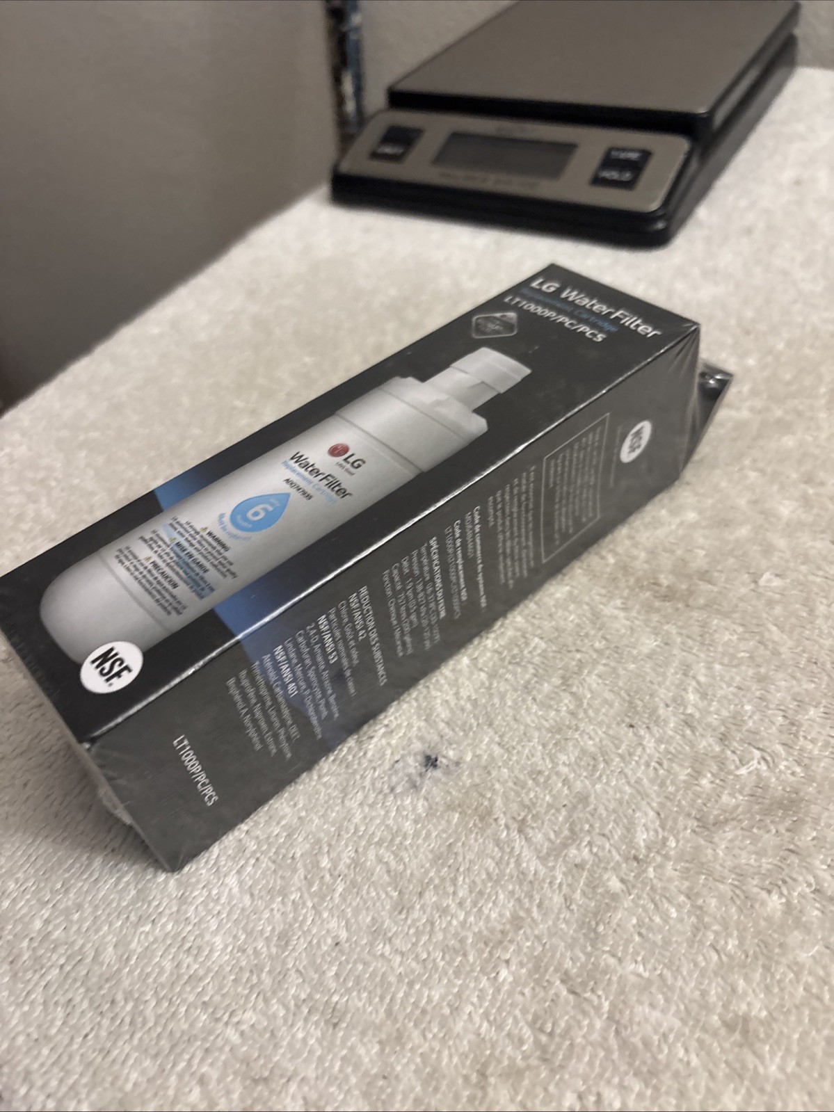 LG Water Filter Replacement Cartridge LT1000P 6 Month 200 Gallon Capacity Sealed