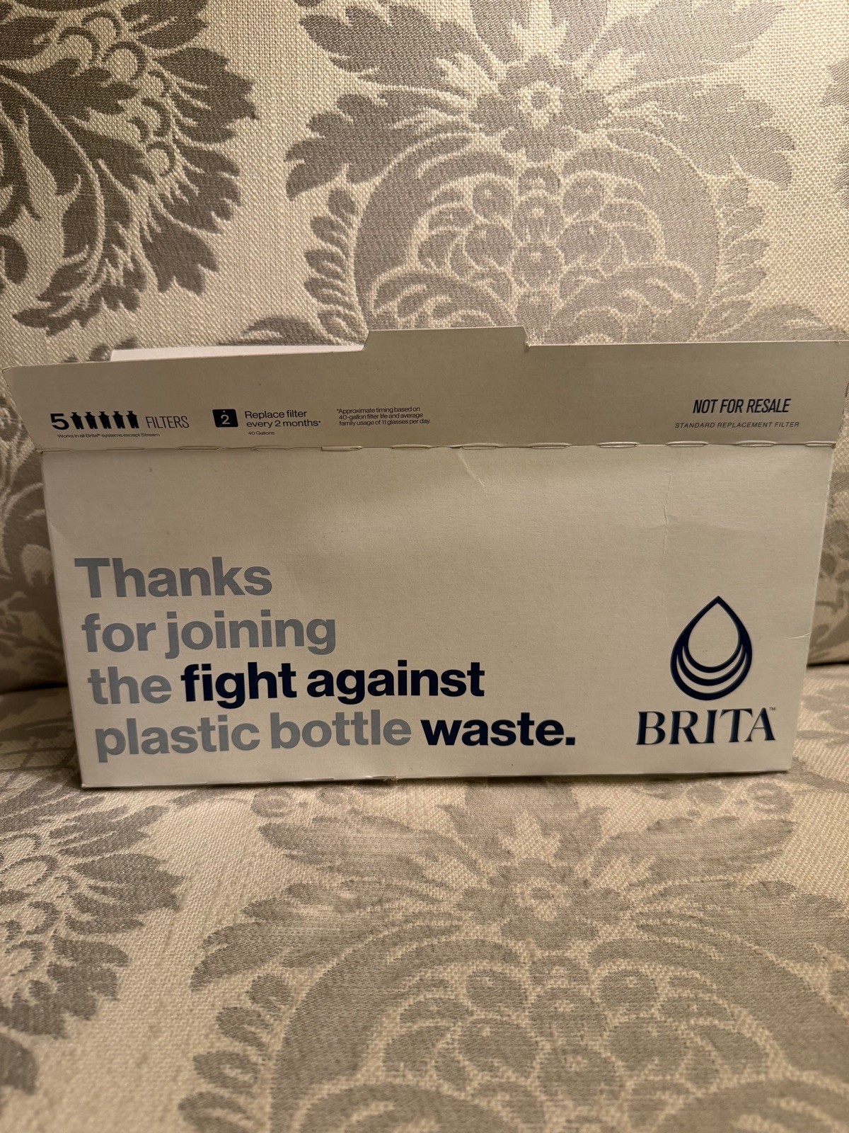 Genuine Brita Standard Replacement Water Filters 8 Pack Pitcher Open Box