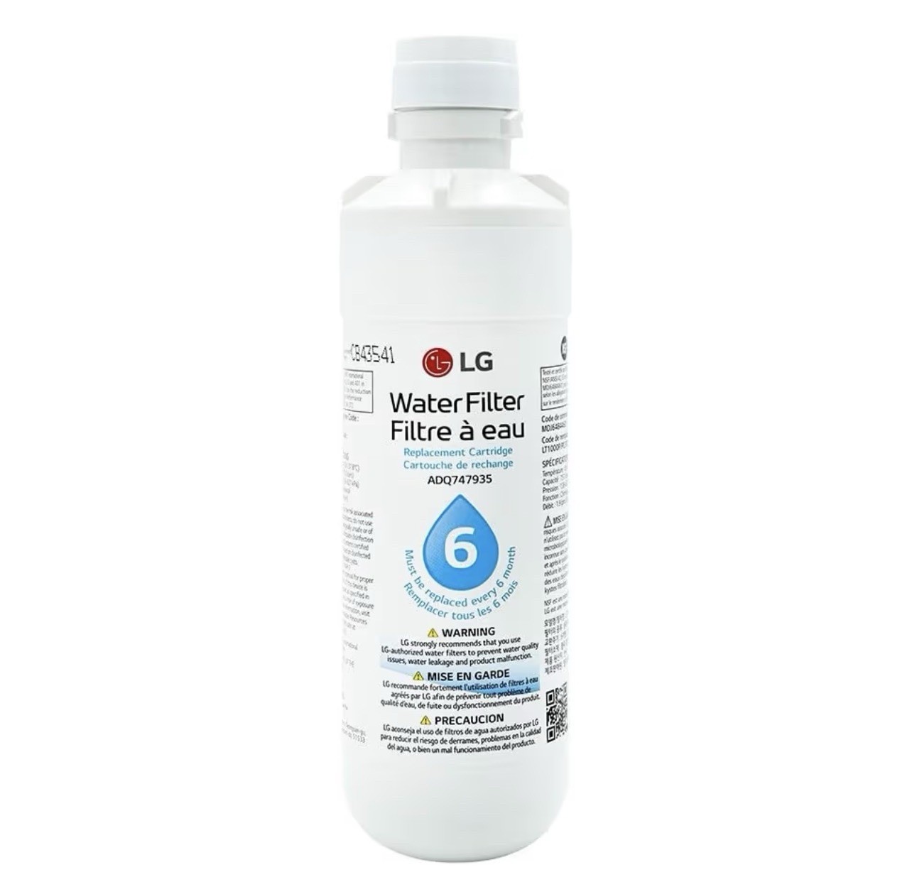 2 Pk Genuine LG LT1000P2 6-Month /200 Gal Refrigerator Replacement Water Filter