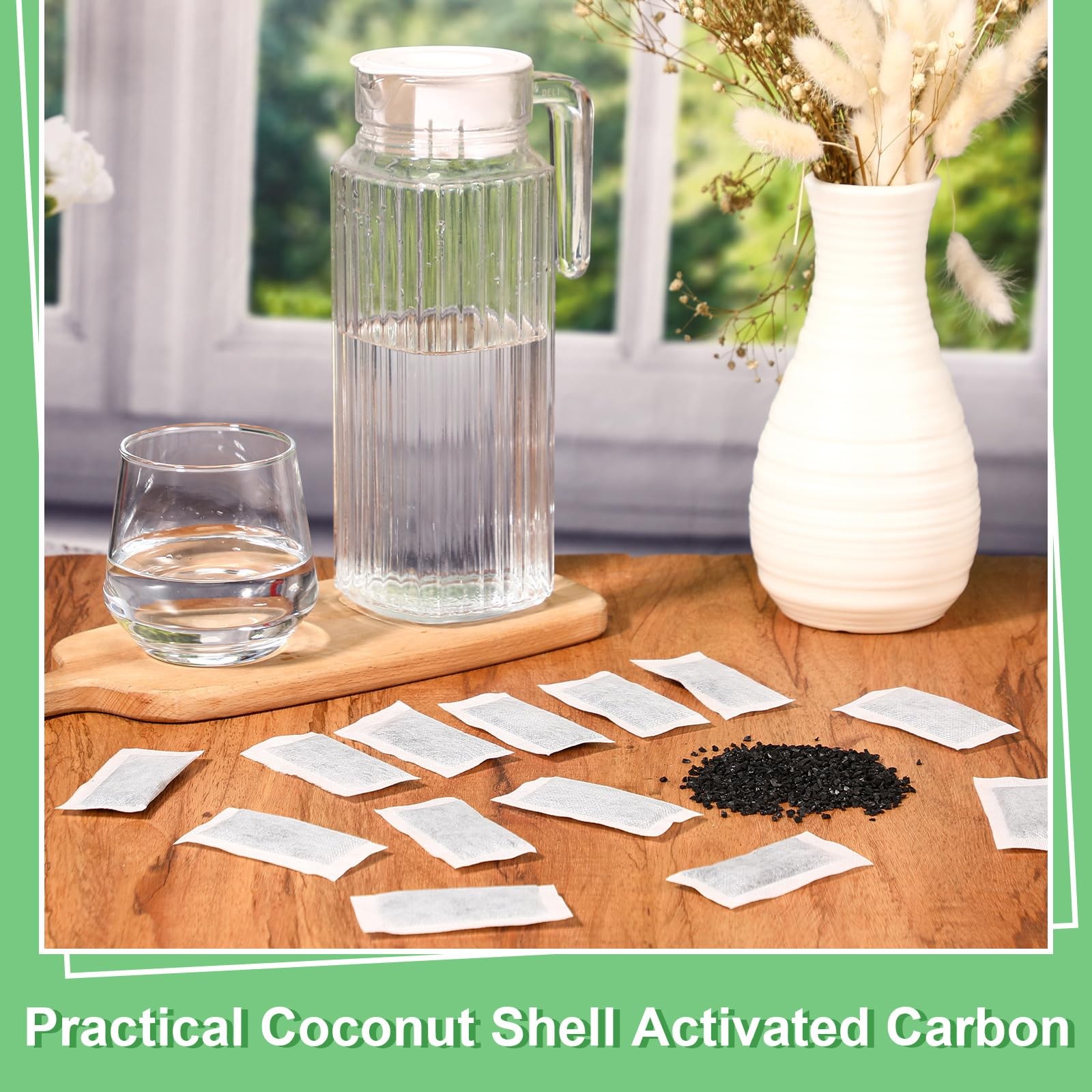 24 Packs Replacement Activated Charcoal 1.38 x 2.99 inches/ 3.5 x 7.6 cm