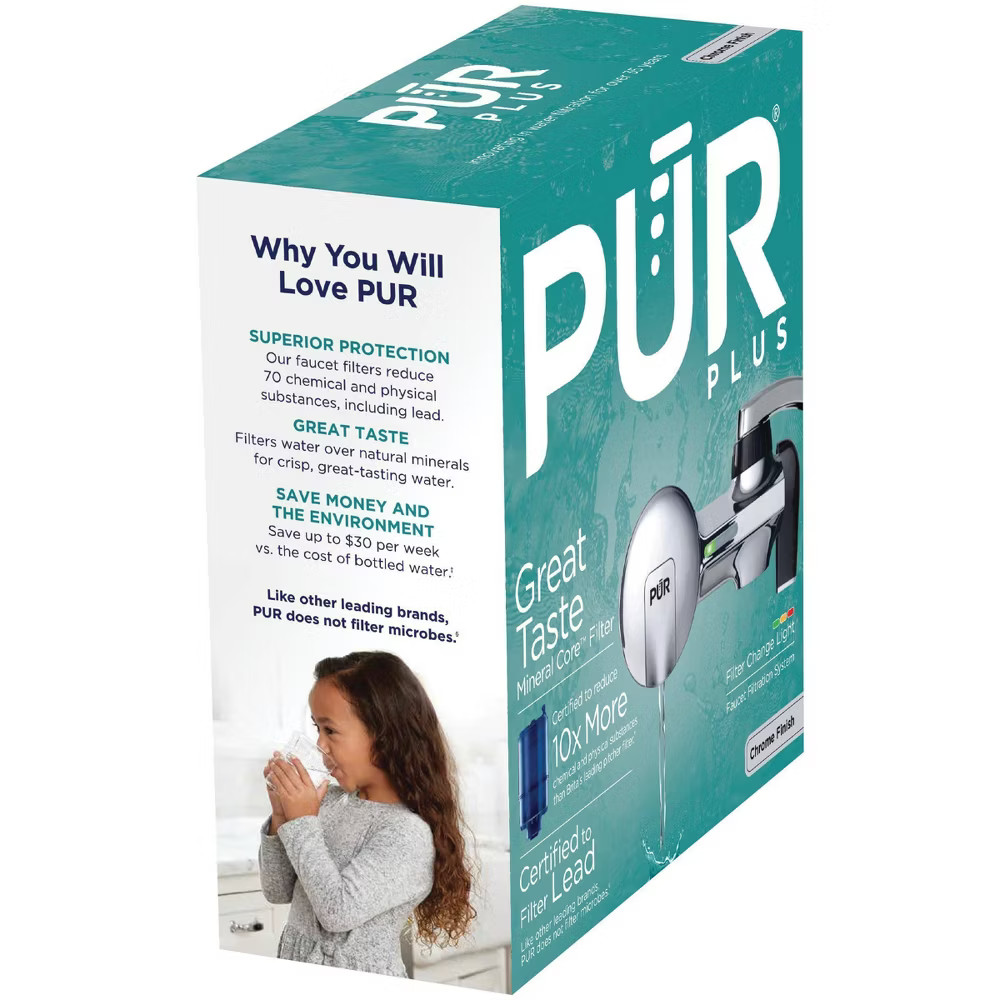 PUR Filtration PLUS Faucet Mount Water Purifier Filter System PFM400H Chrome