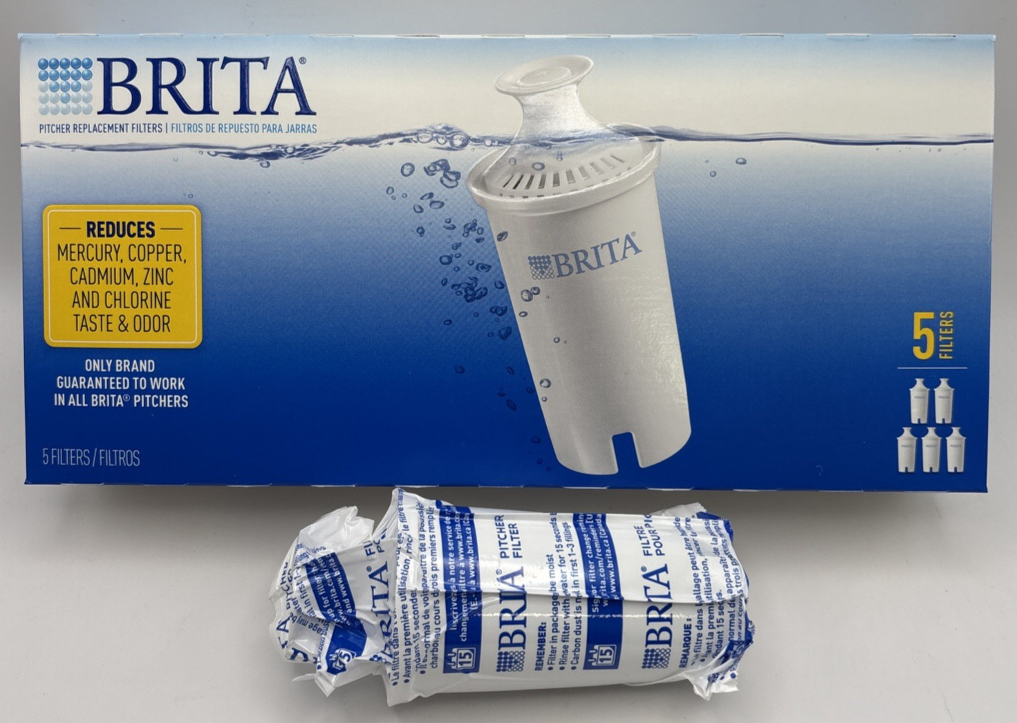 Brita SOHO Water Filtration System Pitcher WHITE 6 Cup NEW Plus 6 Extra Filters