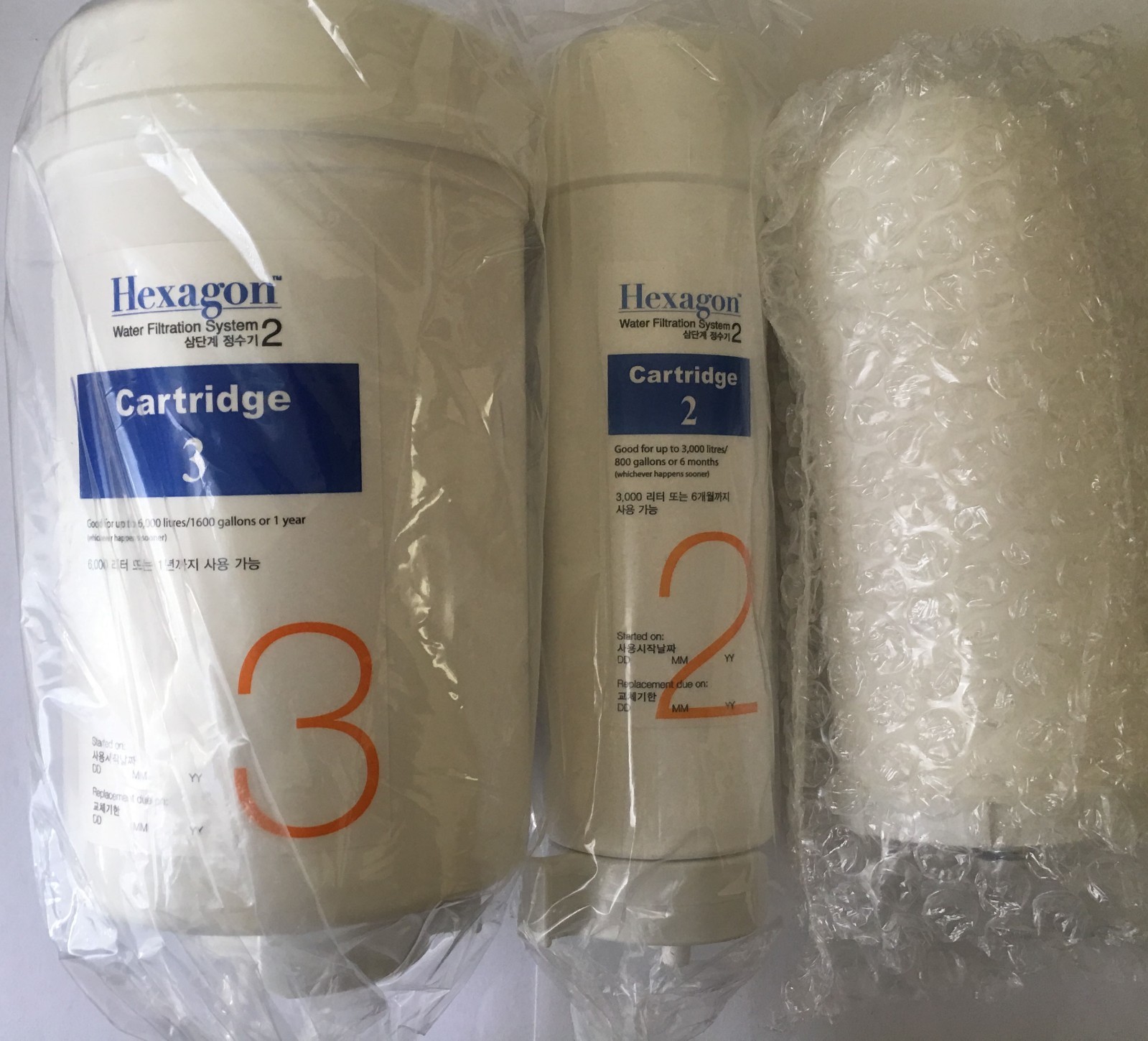 New Hexagon 2v. Replacement Pack Filters Cartridge 1,2 &3 MFG 2024 USA Seller