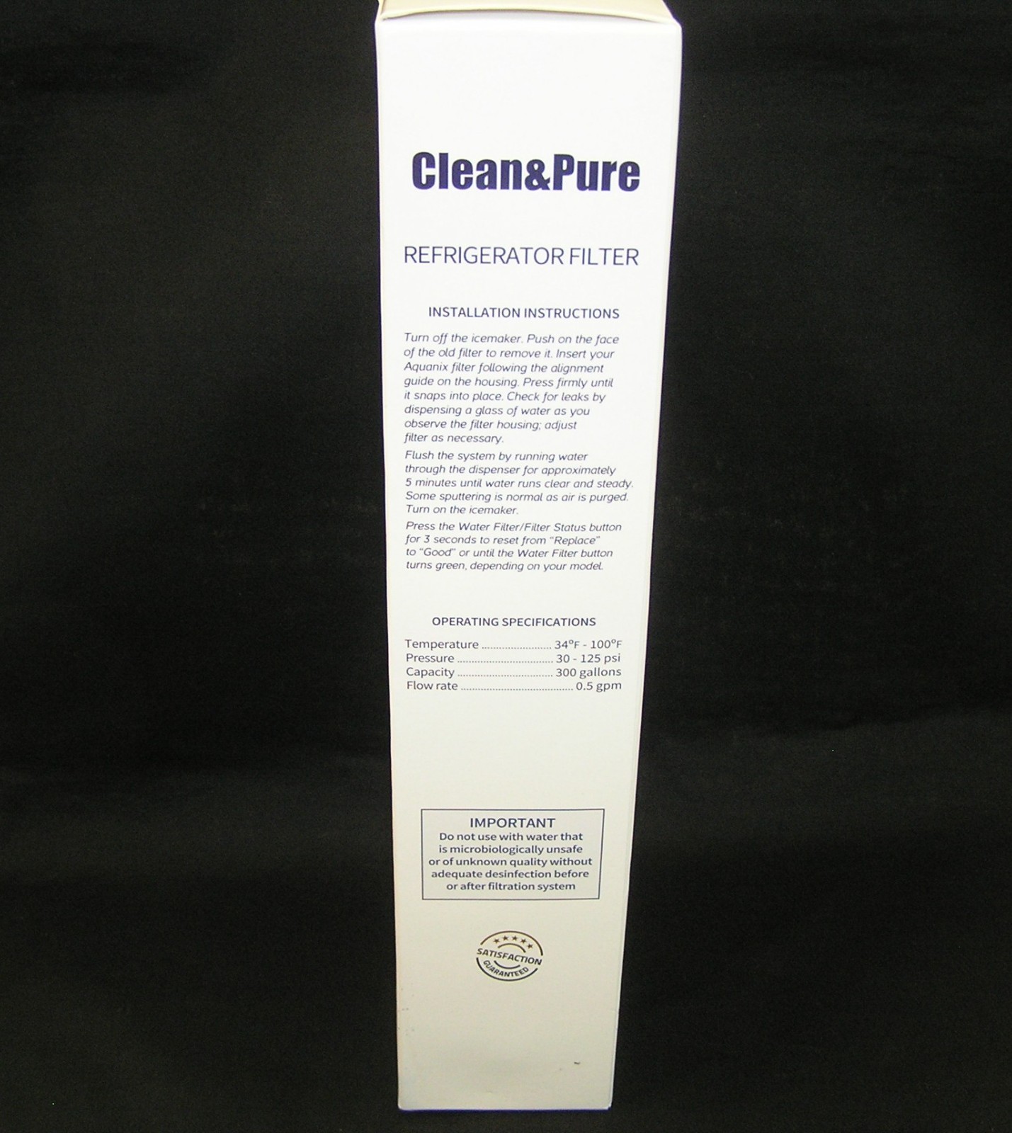 CRIFY CLEAN & PURE REFRIGERATOR FILTER 3 4396841 COMPATIBLE