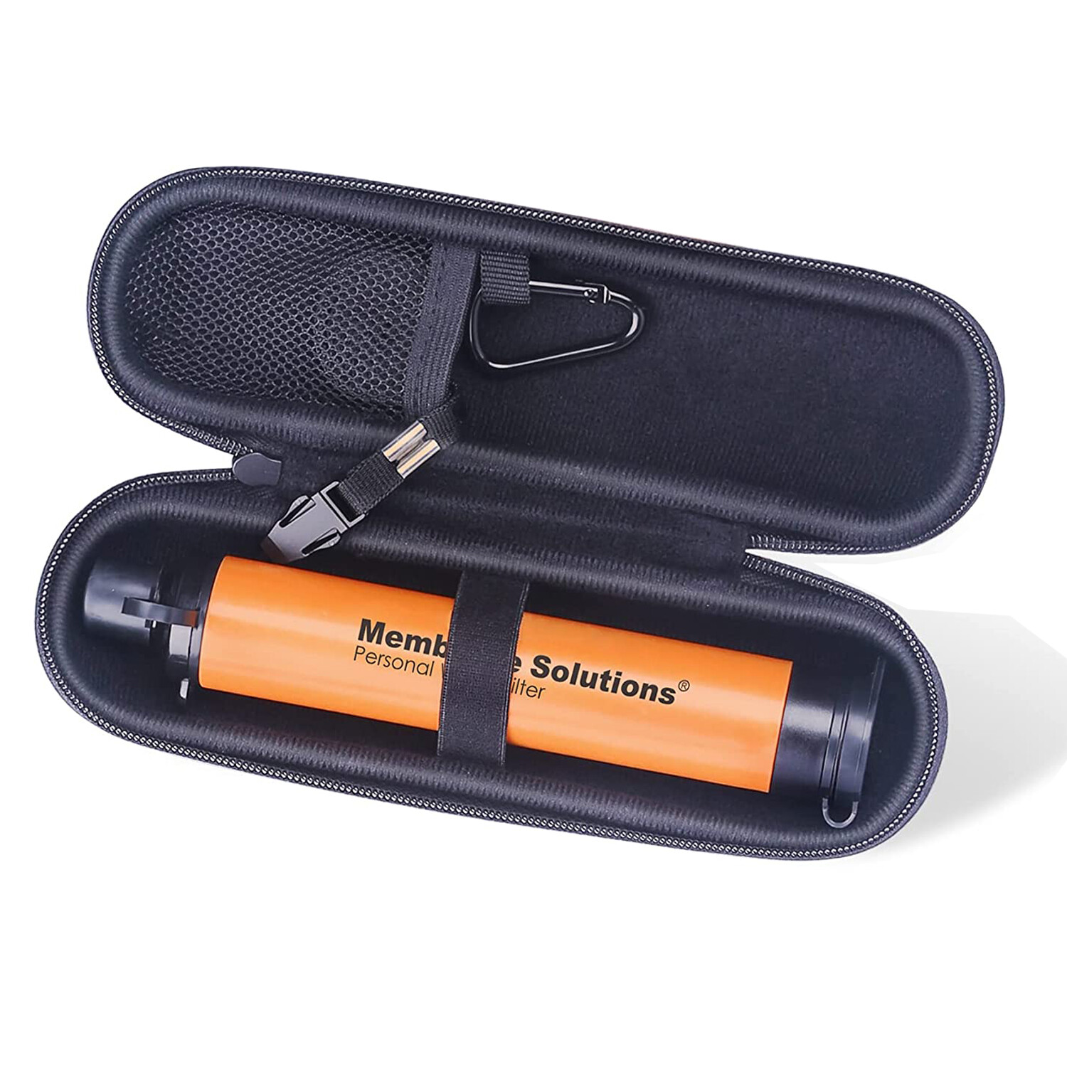 2Pcs Hard Travel Carry Case Cover Compatible with Water Filter Straw 7.8*2.6inch