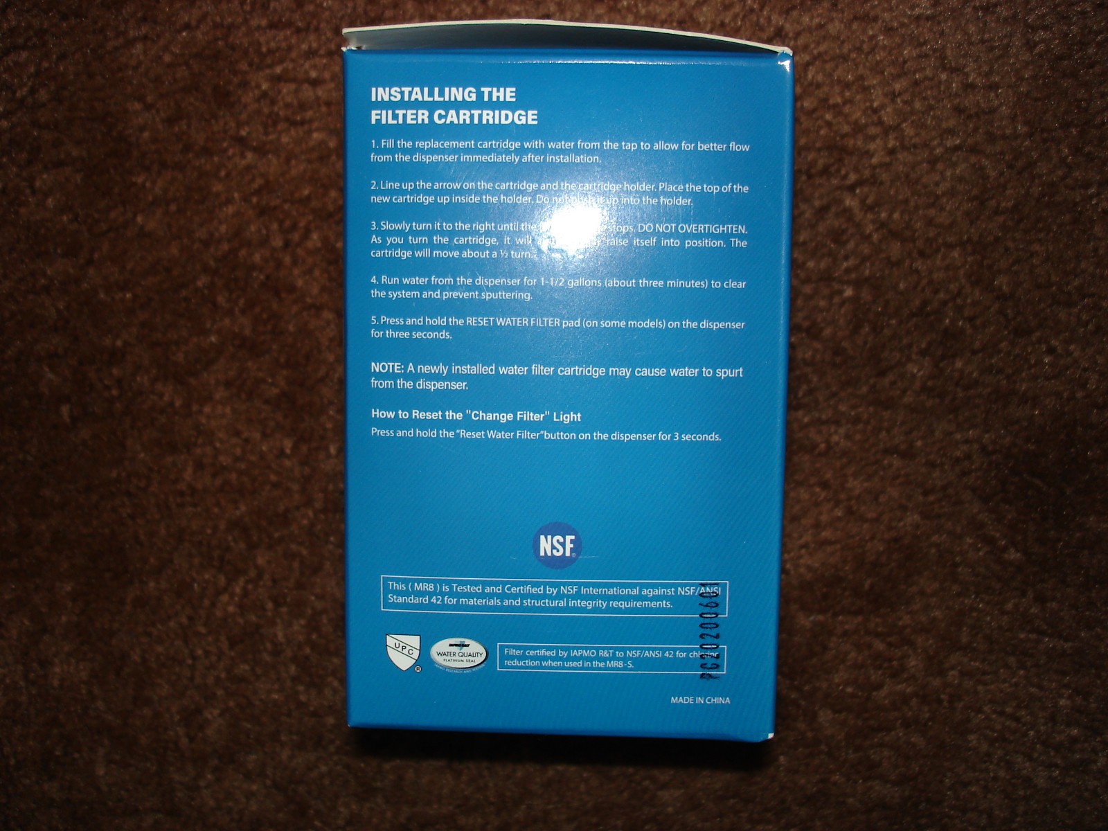 Marriotto & WATER SPECIALIST MR8 Water Filter 4 Pack GE MWF ***DEAL !!!!