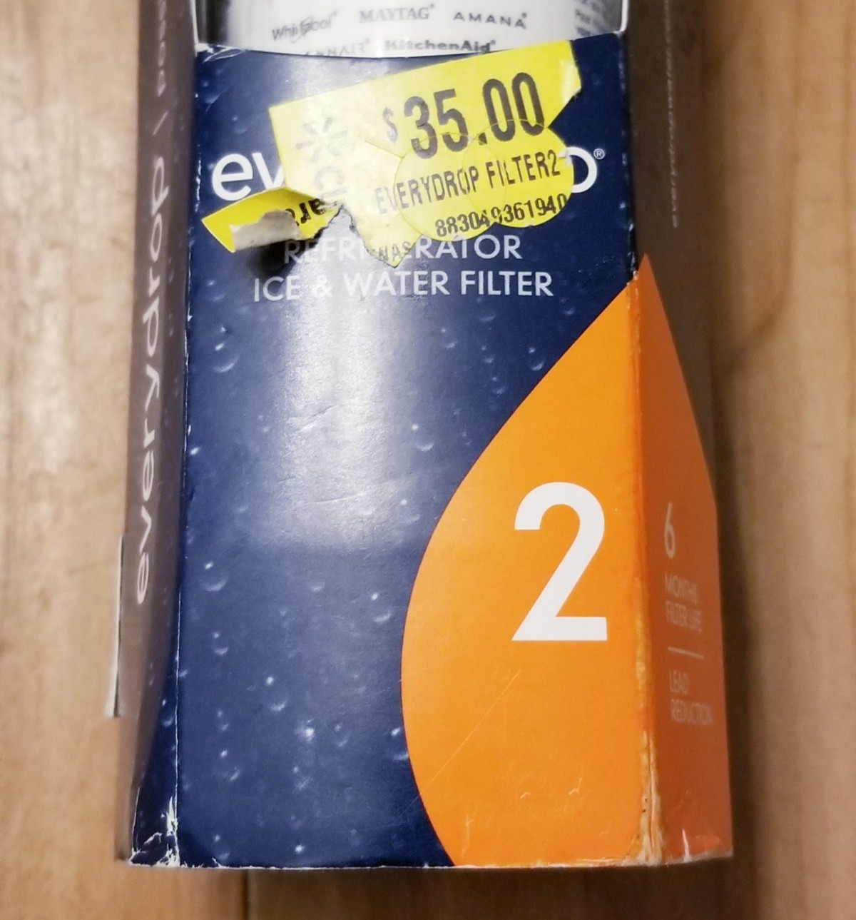 Ice and Water Refrigerator Filter 2 EDR2RXD1 Single *READ DESCRIPTION*