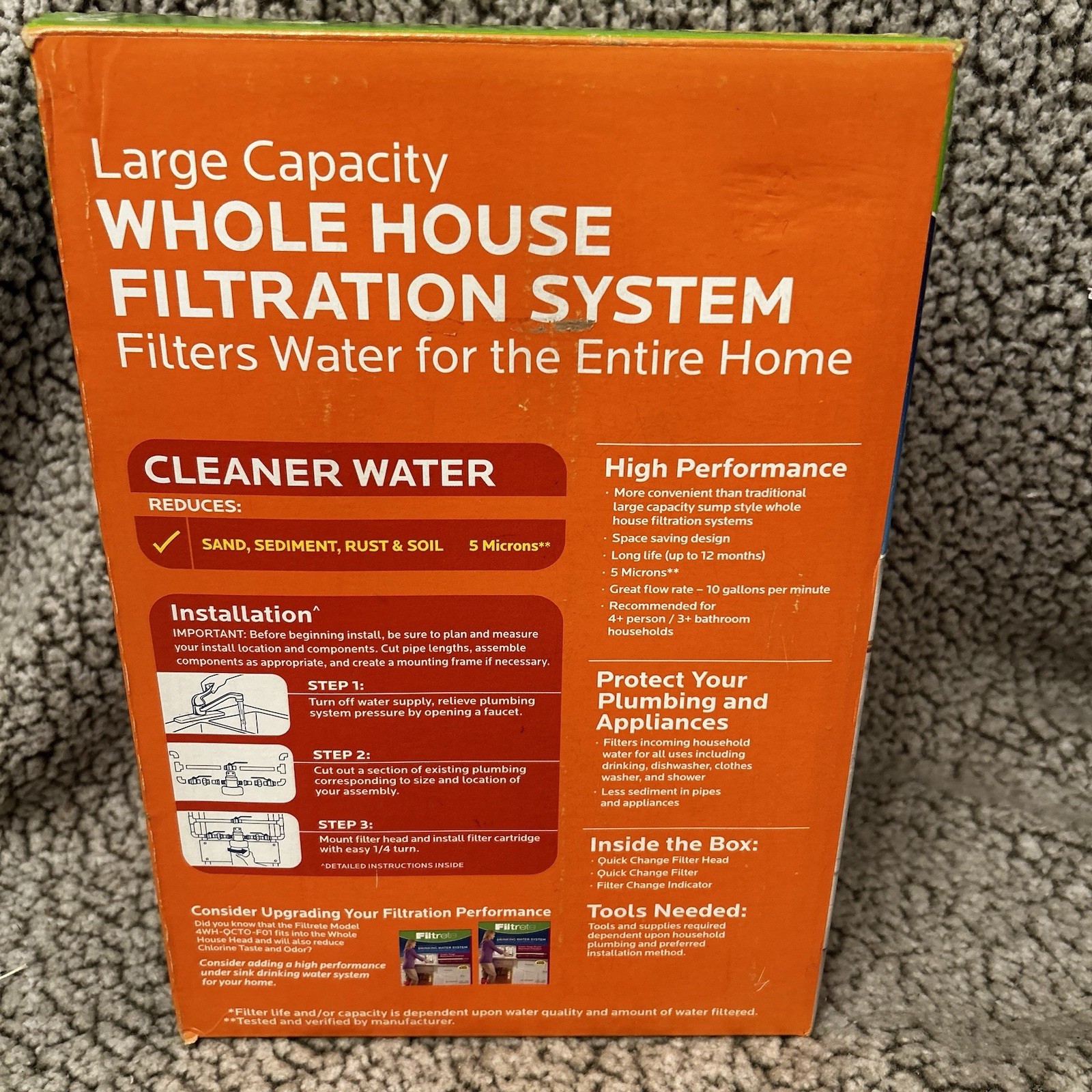 Filtrete High Performance 12-Month Whole House Filter System 4WH-QS-S01