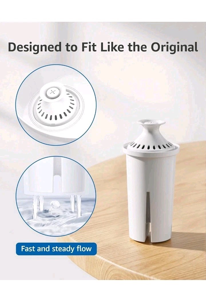 FilterLogic Pitcher Water Filter, Replacement for Brita® Classic (6 packs)