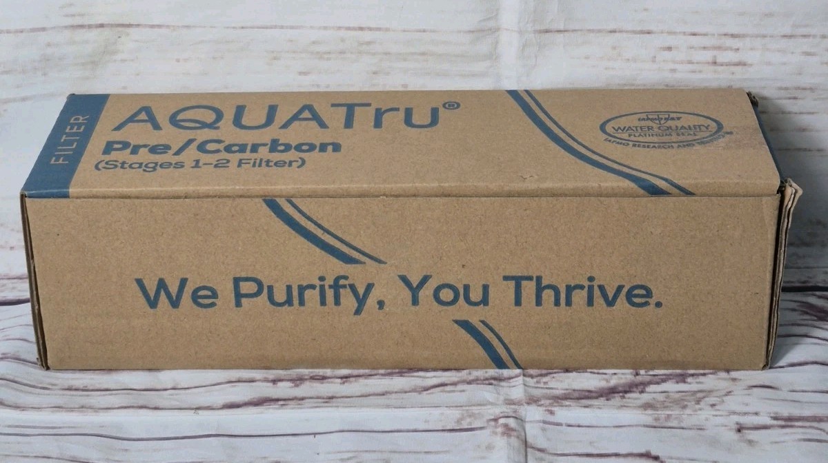 AQUATru Pre/Carbon Filter (Stages 1-2 Filter) Part #AT 2001 New In Box