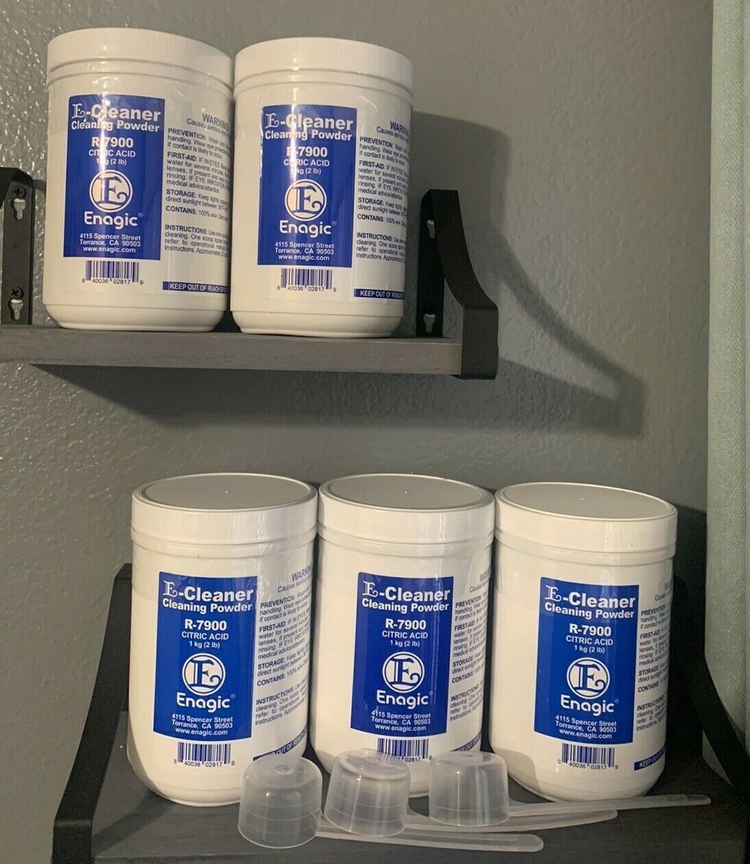 Original Enagic-Cleaner Cleaning powder KANGEN Alkaline Water LEVELUK 2LB 1KG