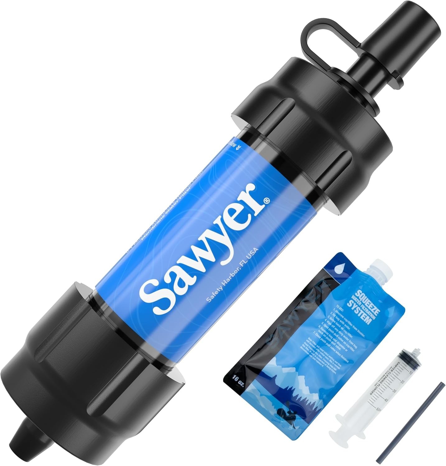 Mini Water Filtration System with 99.999999% Bacteria Protection, Portable Use