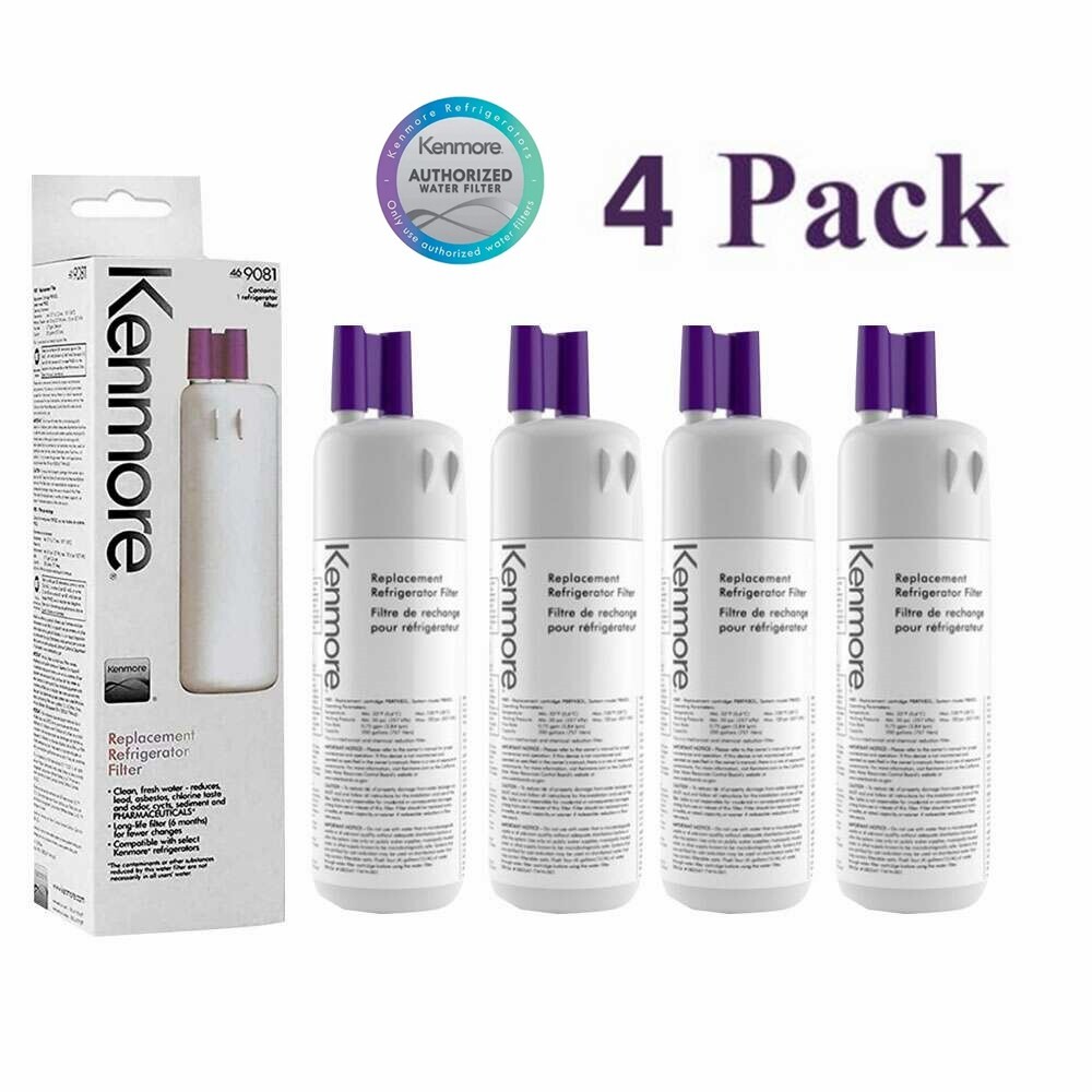 Kenmore 9081 Replacement Refrigerator Water Filters 46-9081 46-9930, 4 pack