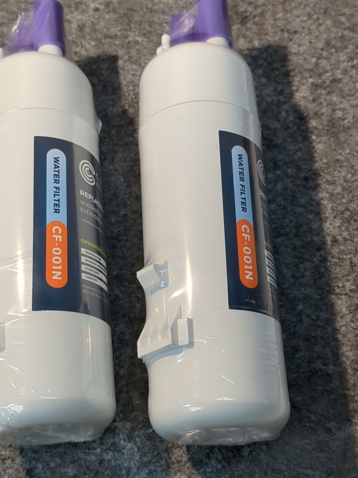 2 Pk Replacement Filters-Drinking Water EDR1RXD1, P8RFWB2L, W10295370A, CF001N