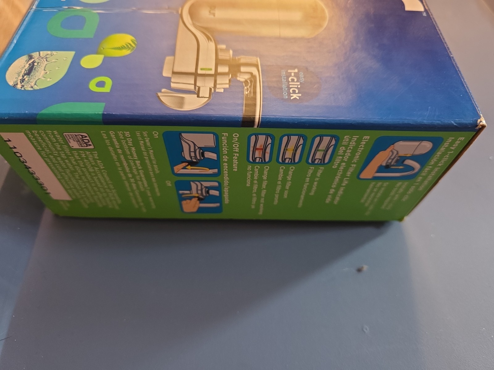 Open Box PUR Filter Water Filtration System Faucet Mount Chrome Finish FM-4100B
