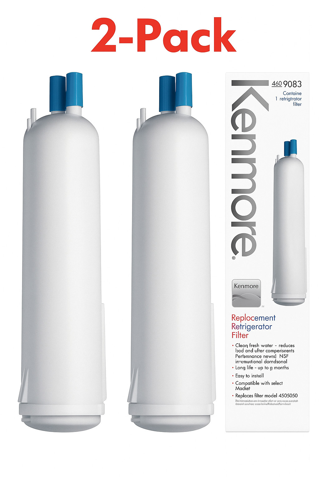 2 PACK Kenmore 46-9083 Replacement Refrigerator Water Filter QUICK SHIP