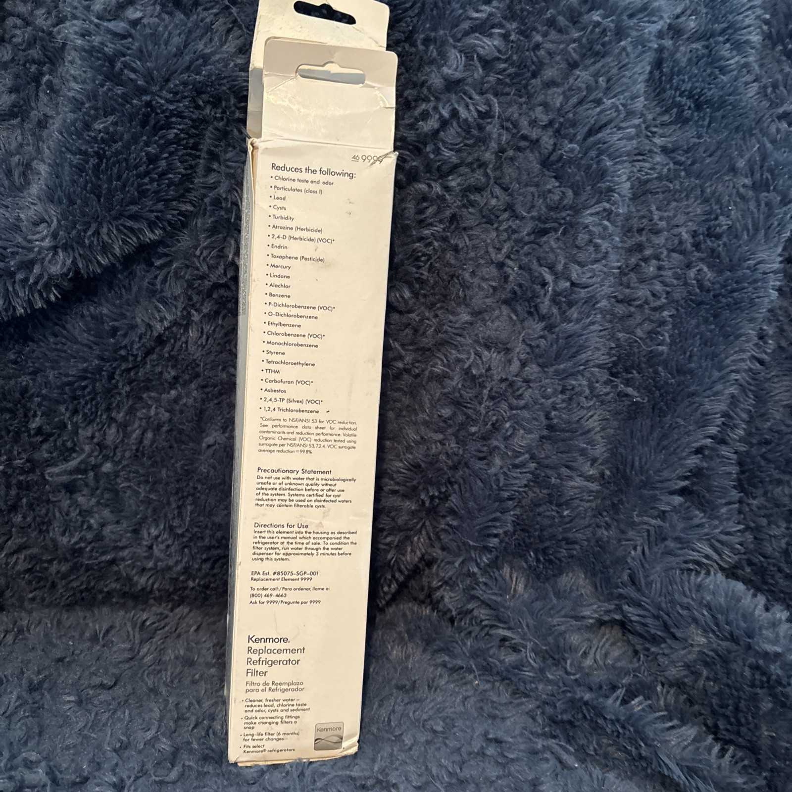 1 Pack Kenmore 46-9999 9999 Replacement Refrigerator Water Filter, White new
