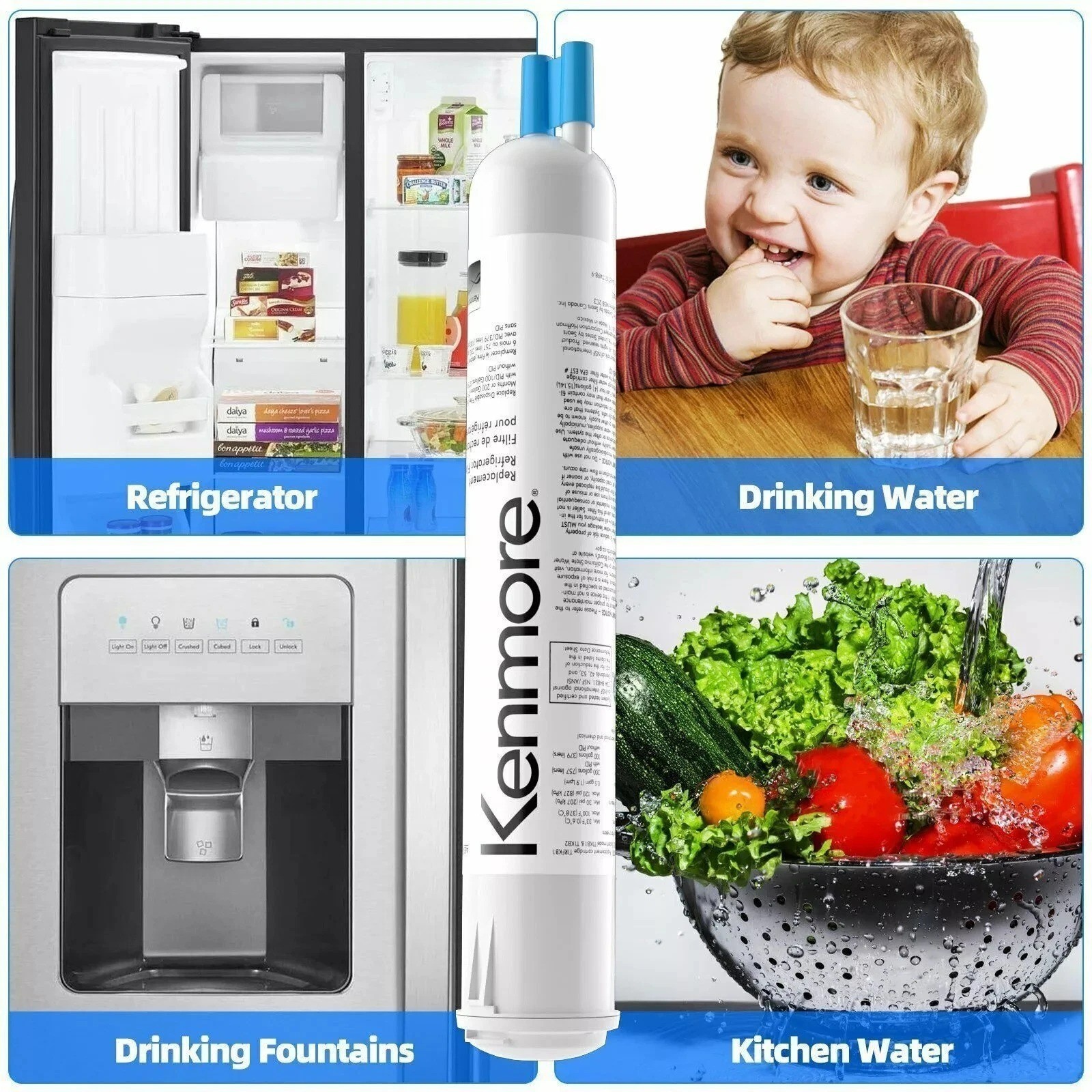 Kenmore 9083 469083 9020 Replacement Refrigerator Cartridge Water Filter 2 Packs