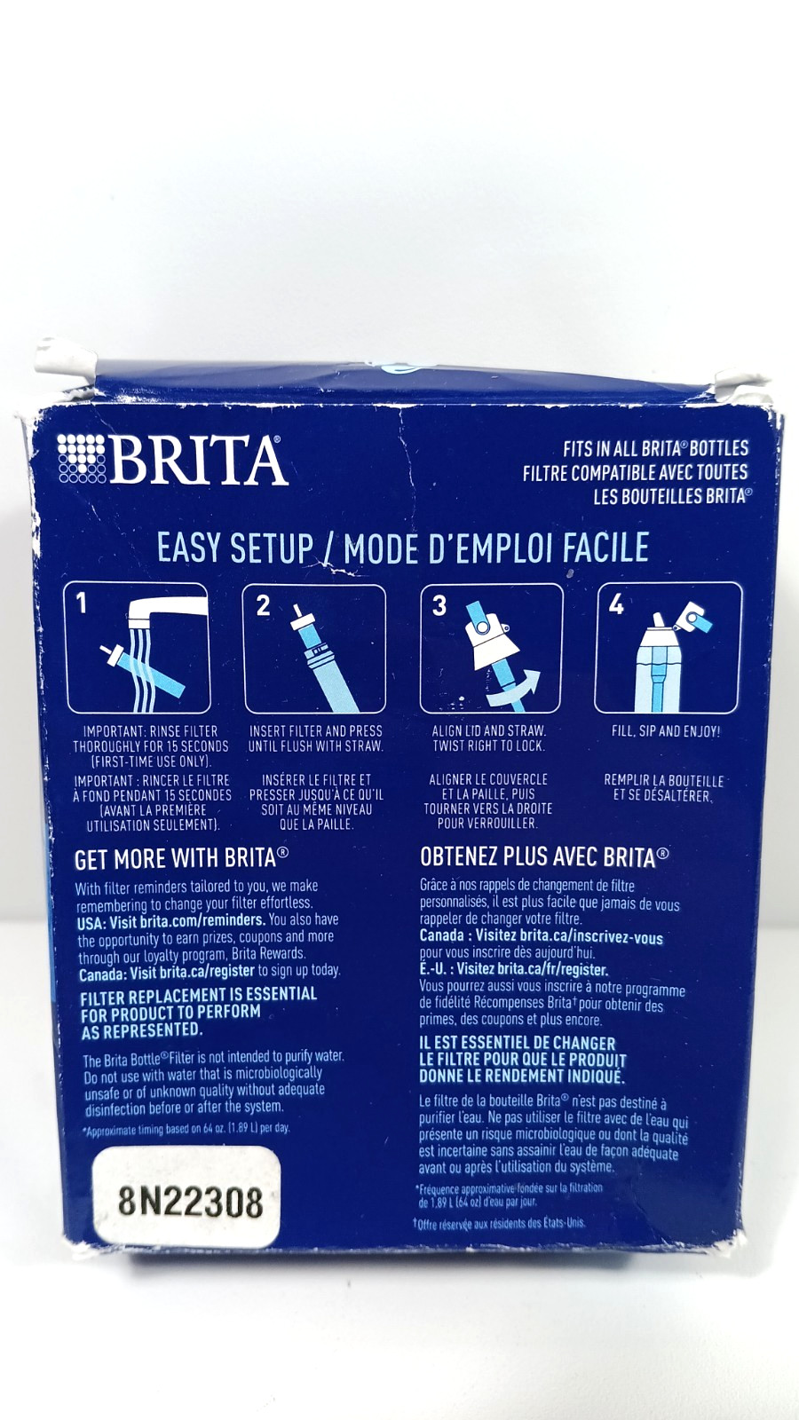 BRITA Bottle Replacement Filters 6 Filters 1 Year Pack (BRAND NEW)