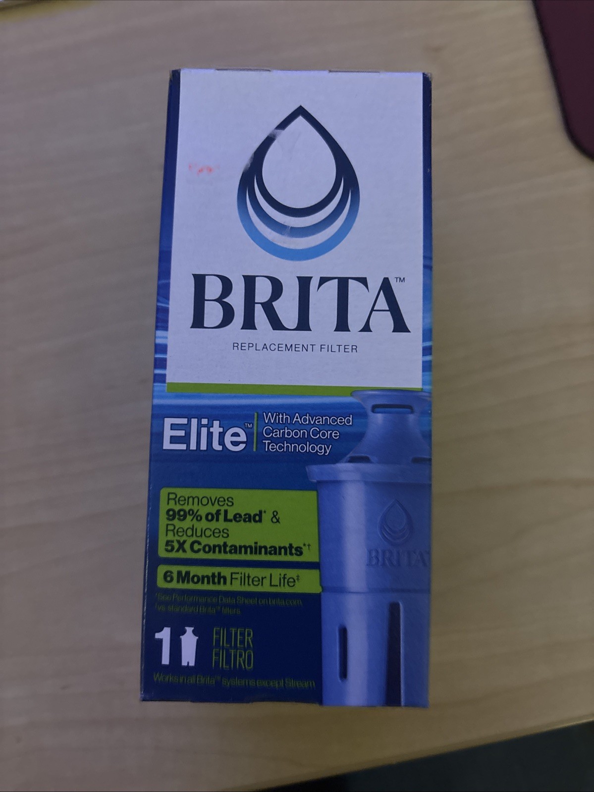 Brita Elite Water Filter for Pitcher – Dark Blue