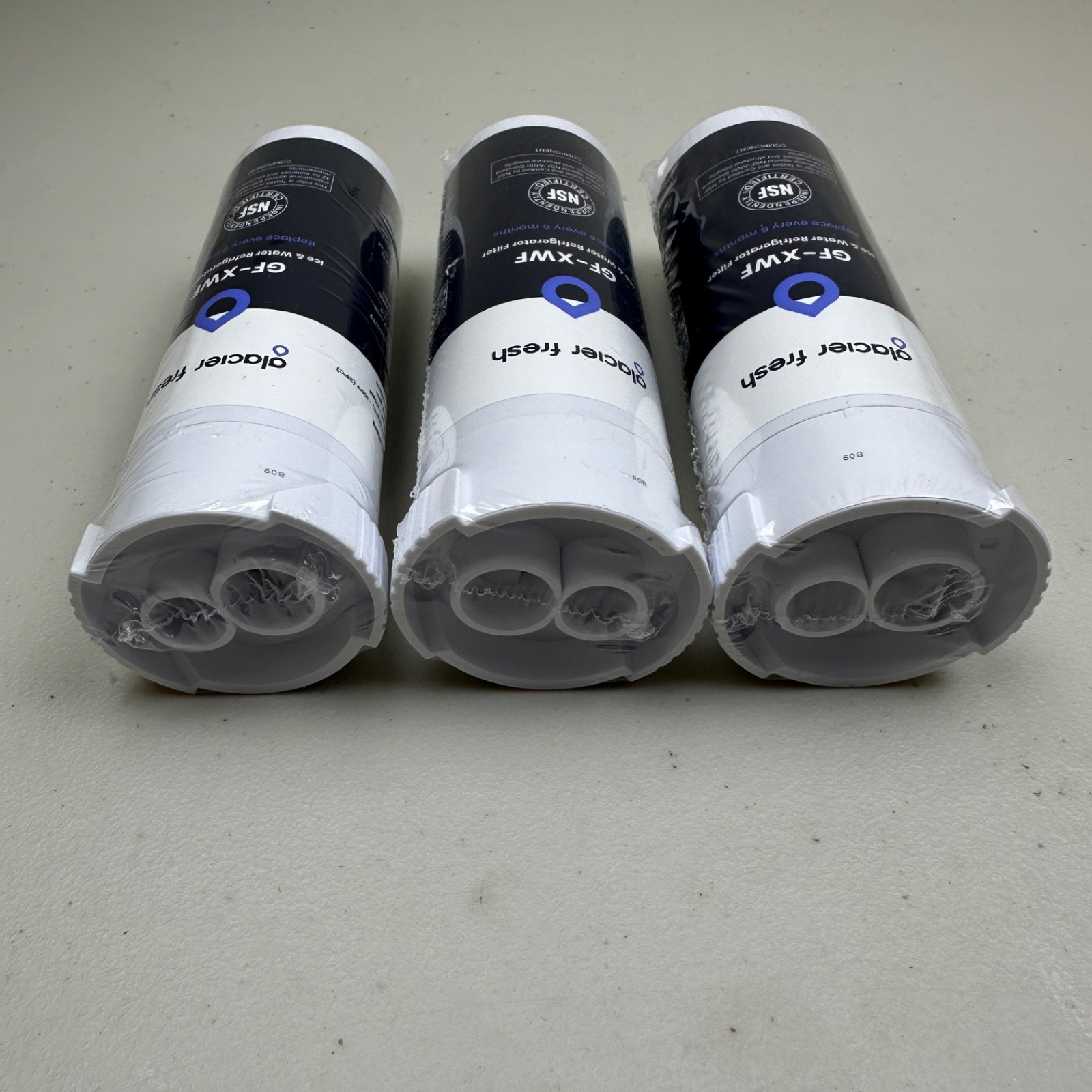 3 PACK GLACIER FRESH GF-XWF Replacement for GE XWF Refrigerator Water Filter