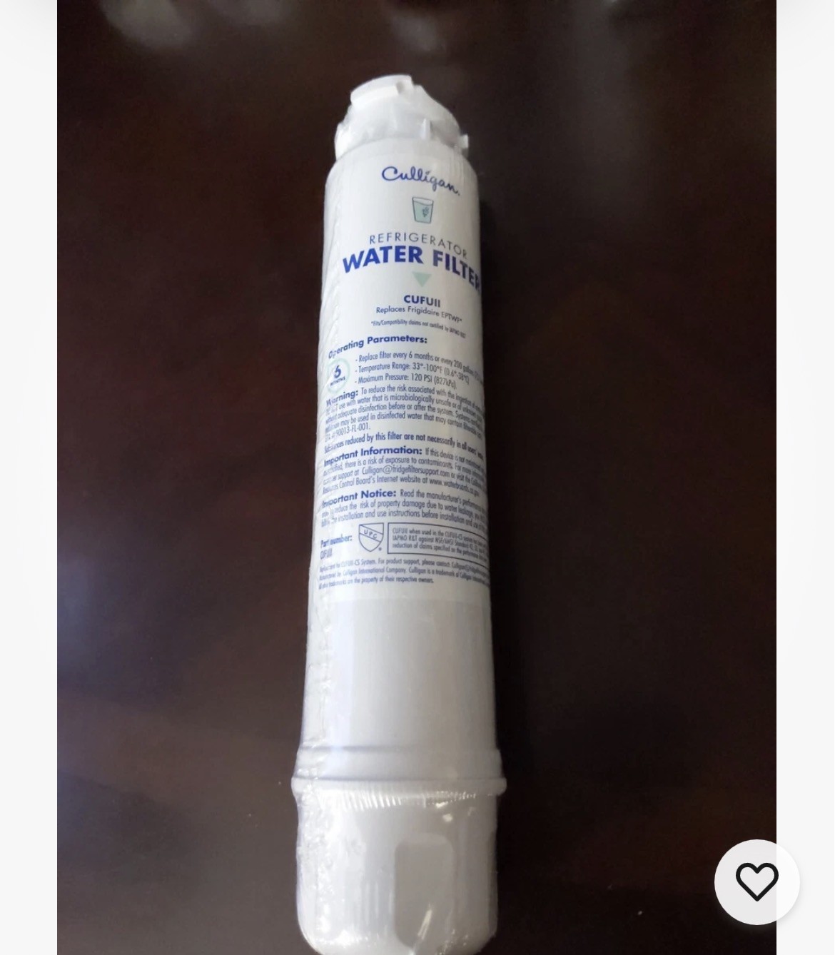 New Culligan Refrigerator Water Filter CUFUII Replaces Filter EPTWF