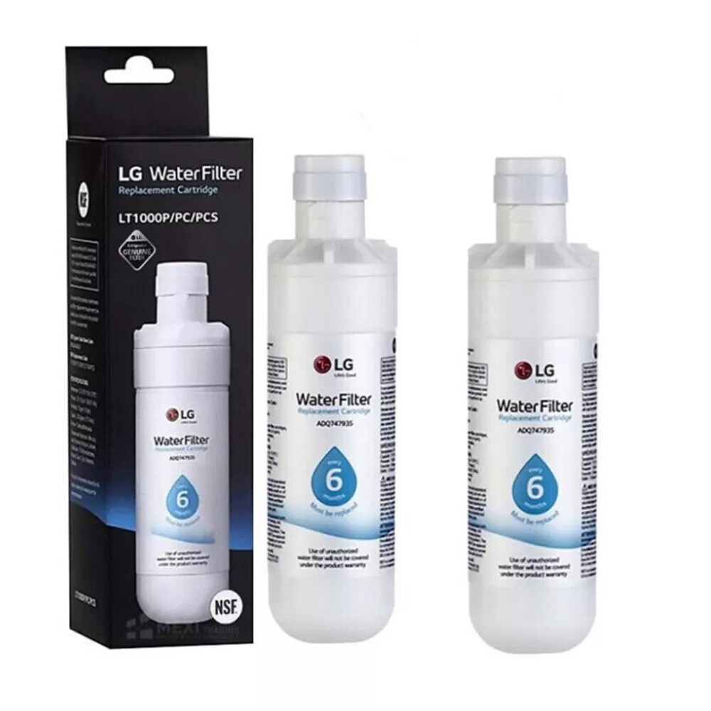 2 Pack FOR LG LT1000P Refresh Refrigerator Ice Water Filter ADQ747935 GF-D706BSL