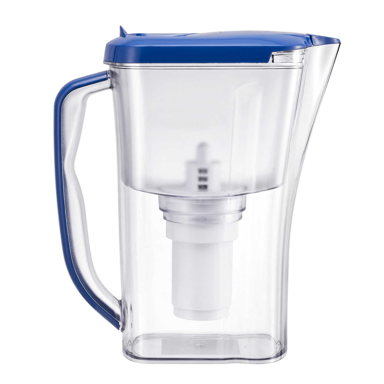 9-Cup Water Filter Pitcher w/5-Stage Filtration, 40 Gal Cap, BPA-Free, Blue