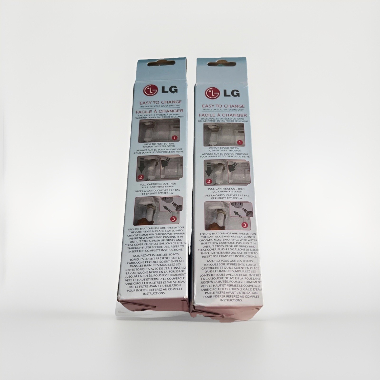2-pack LG LT700P/PC/PCS Water Filter Cartridges New