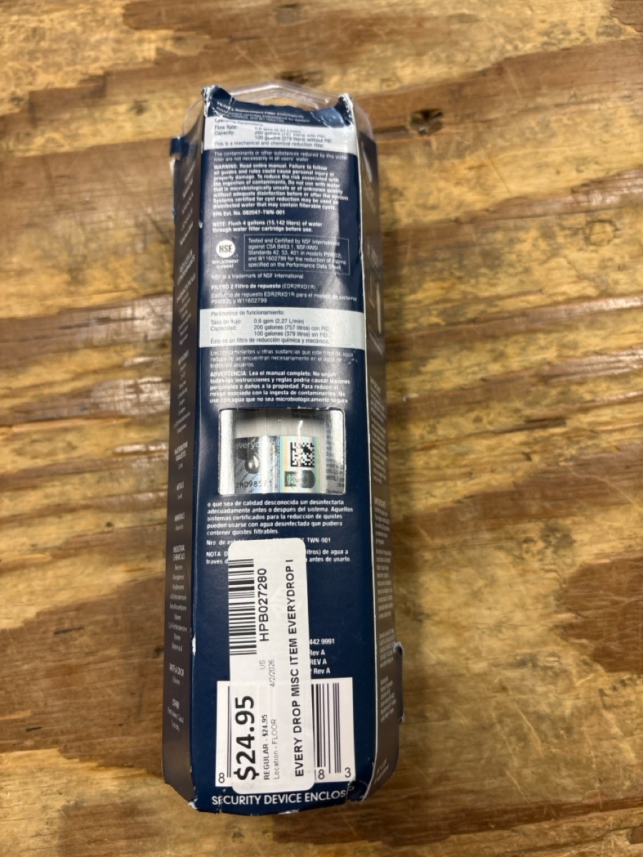 Refrigerator Filter 2 EDR2RXD1 Single (HPB027280)