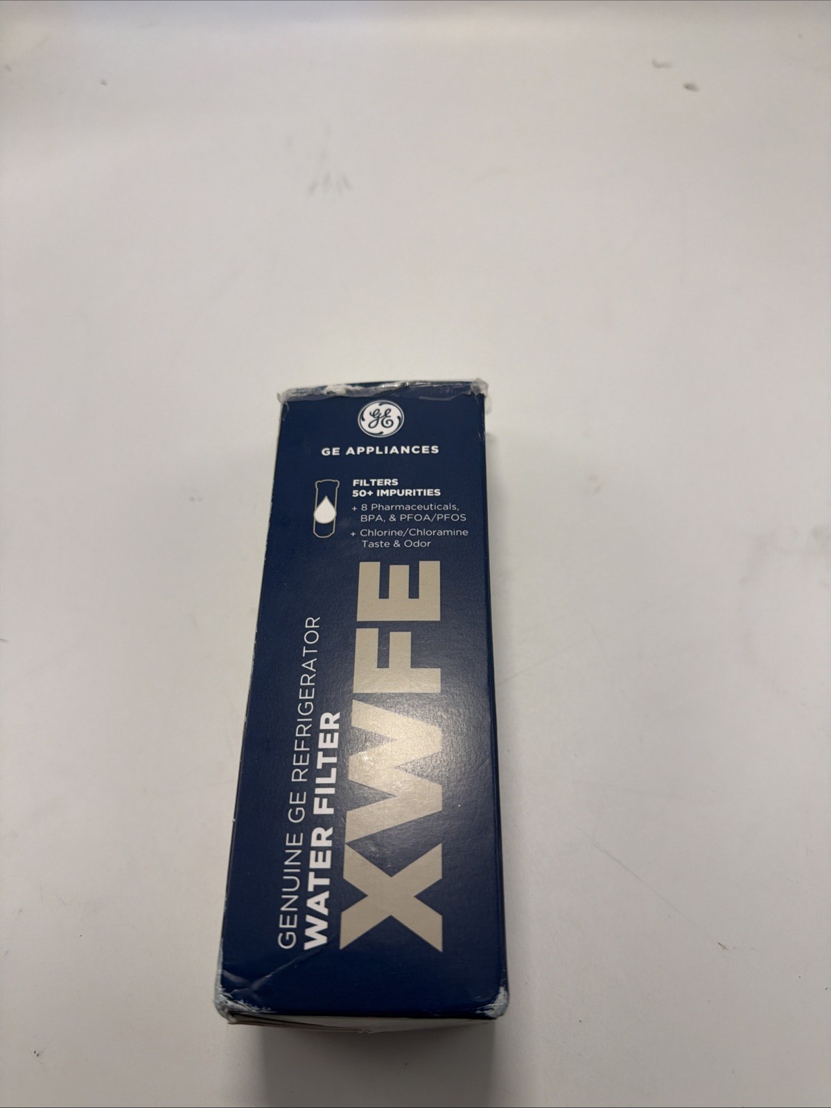 GE XWFE Refrigerator Water Filter – White Filter Sealed Box Ripped