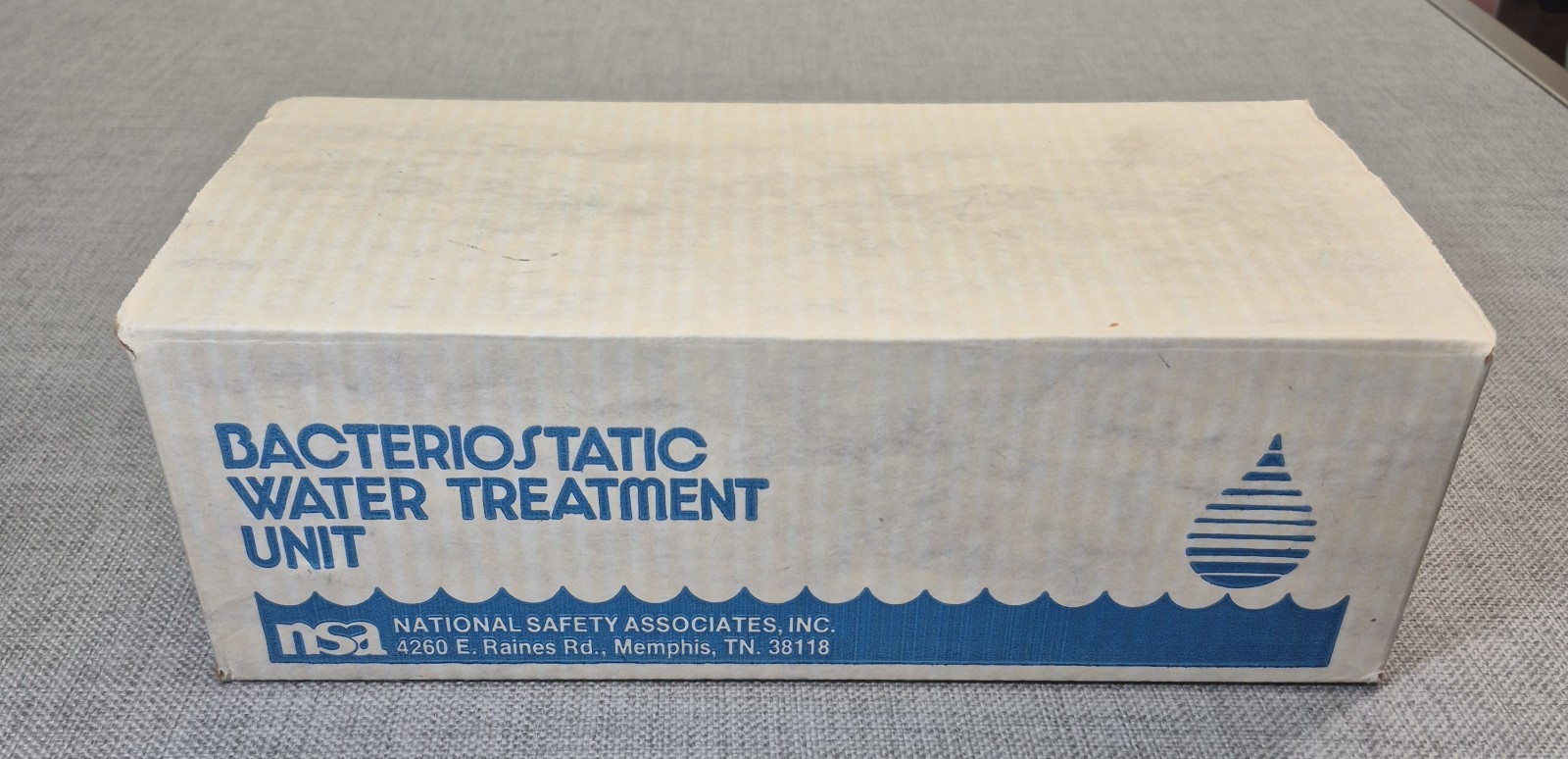 NSA Bacteriostatic Water Treatment Filter Unit Model NSA100S, missing connectors