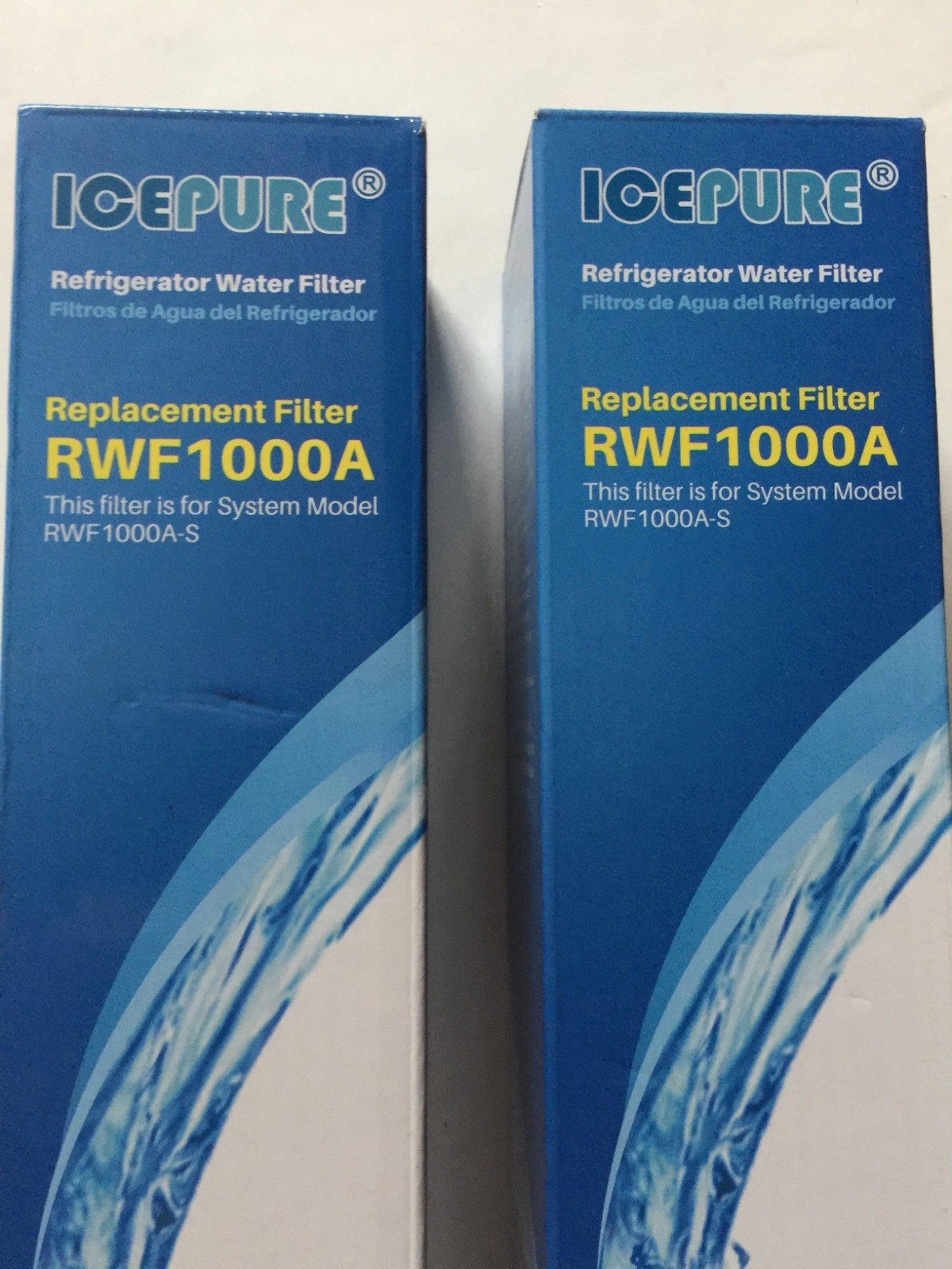 2 packs ICEPURE RWF1000A-S Refrigerator Water Filter LT600P, 469990,