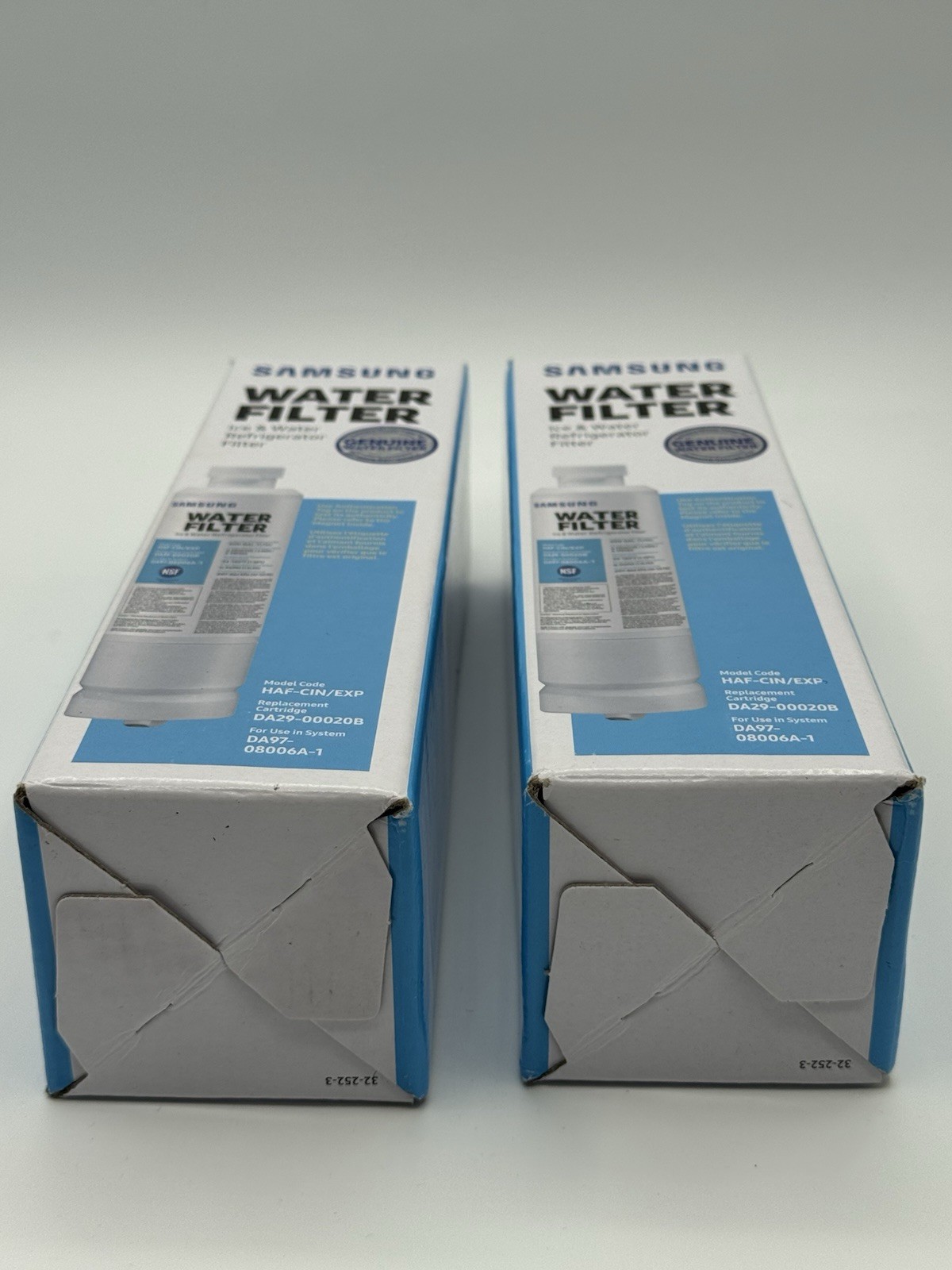 2 PACK Genuine Samsung DA29-00020B HAF-CIN/EXP Refrigerator Water Filter (New)