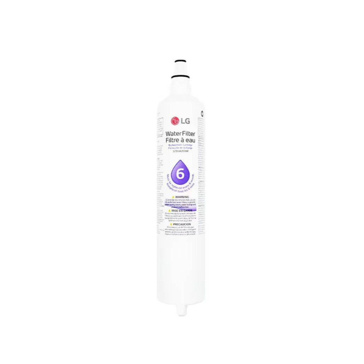 LG Genuine LT600P 6 Month/300 Gal Replacement Refrigerator Water Filter (White)