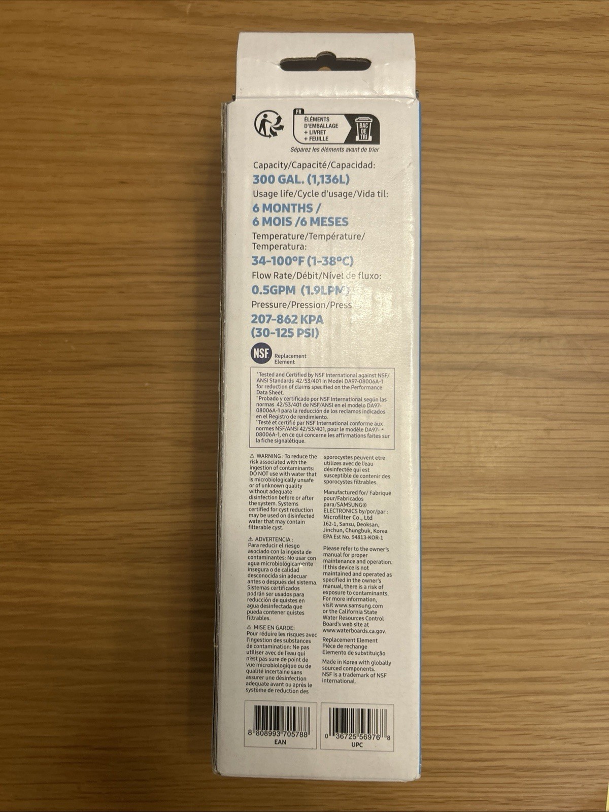 1 PACK Genuine New Samsung DA29-00020B HAF-CIN/EXP Refrigerator Water Filter
