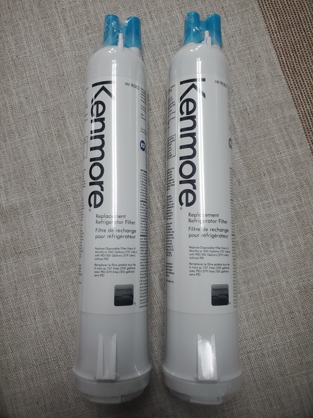 Lot of 2 Kenmore 4609083 460-9083 Refrigerator Replacement Water Filters NEW