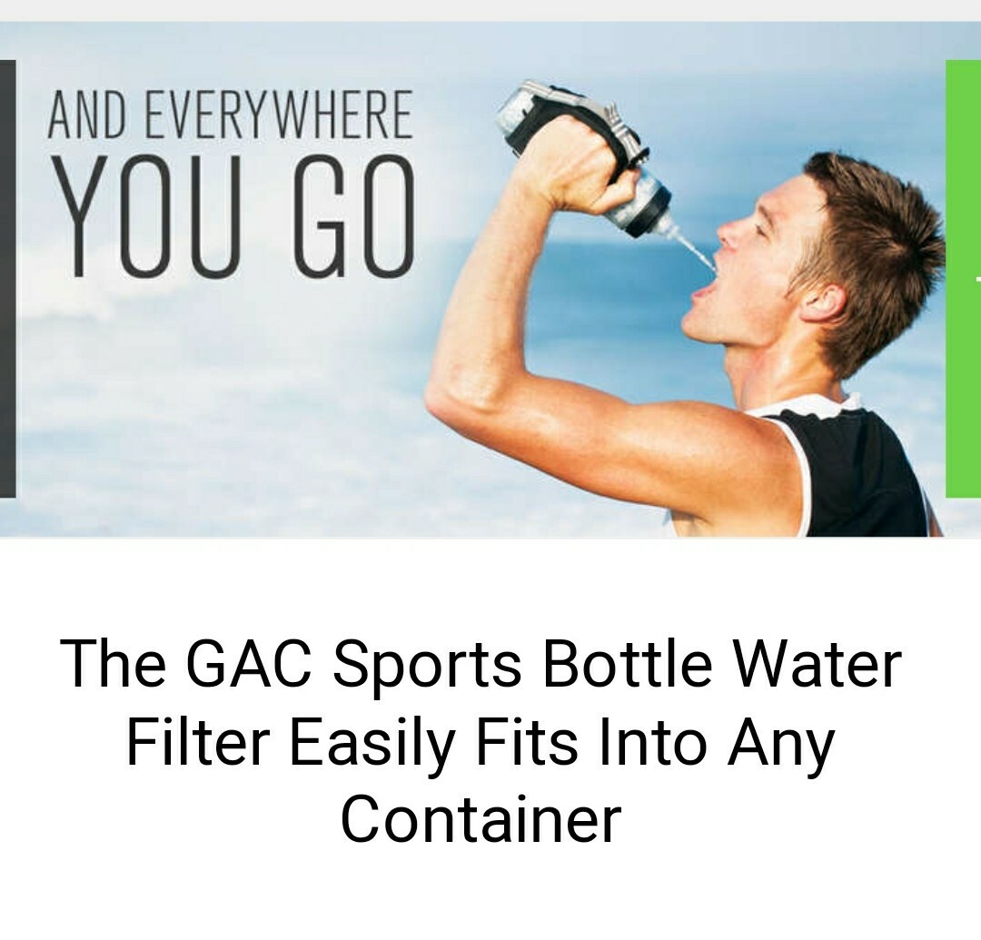 Activated Charcoal Carbon SPORT BOTTLE Filter Packs, Pure Water Distiller GAC X8