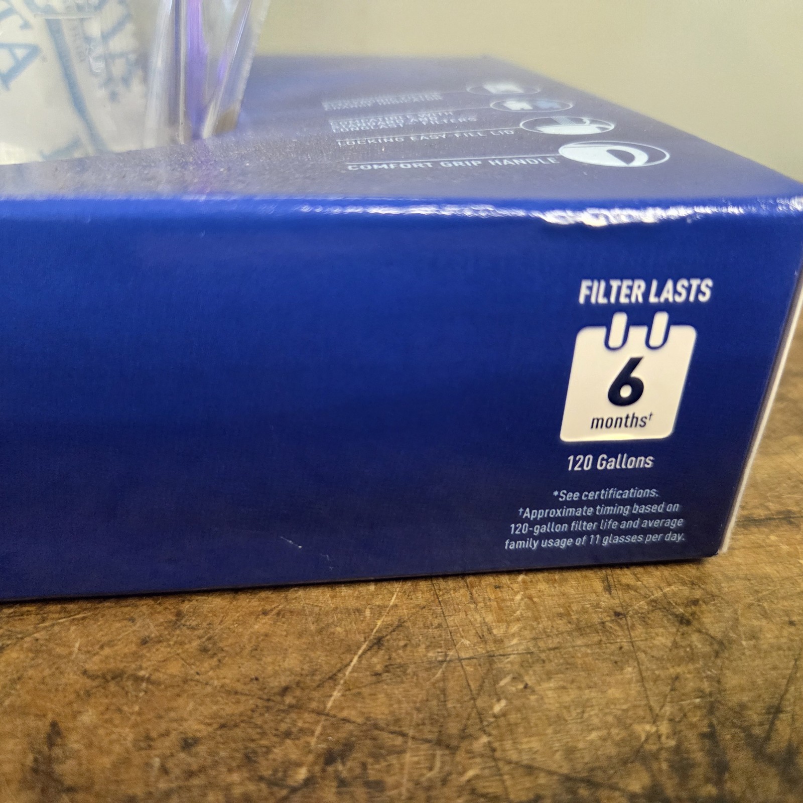 Brita Longlast 10 Cup Water Filter Pitcher Clear Removes Lead Mercury New