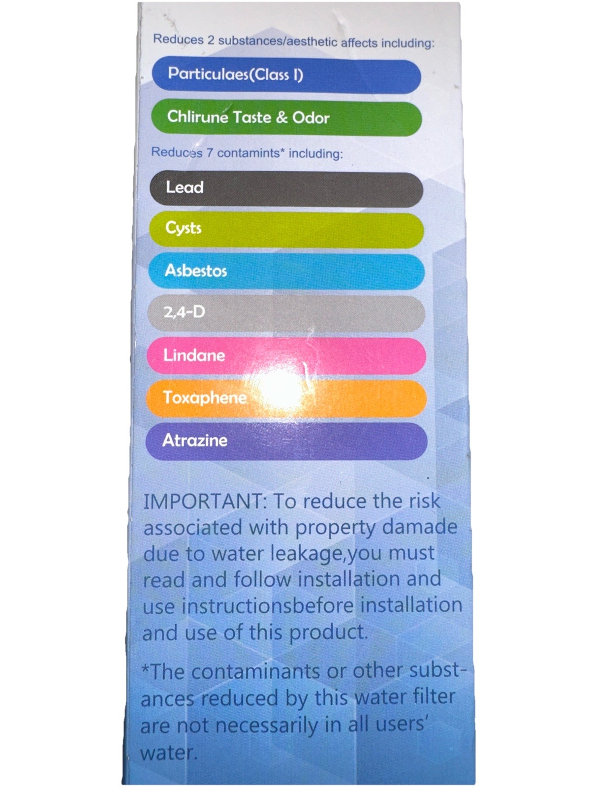 Waten H20 Replacement Water Filter ULTRAWF 469999 For Frigidaire Kenmore Sealed