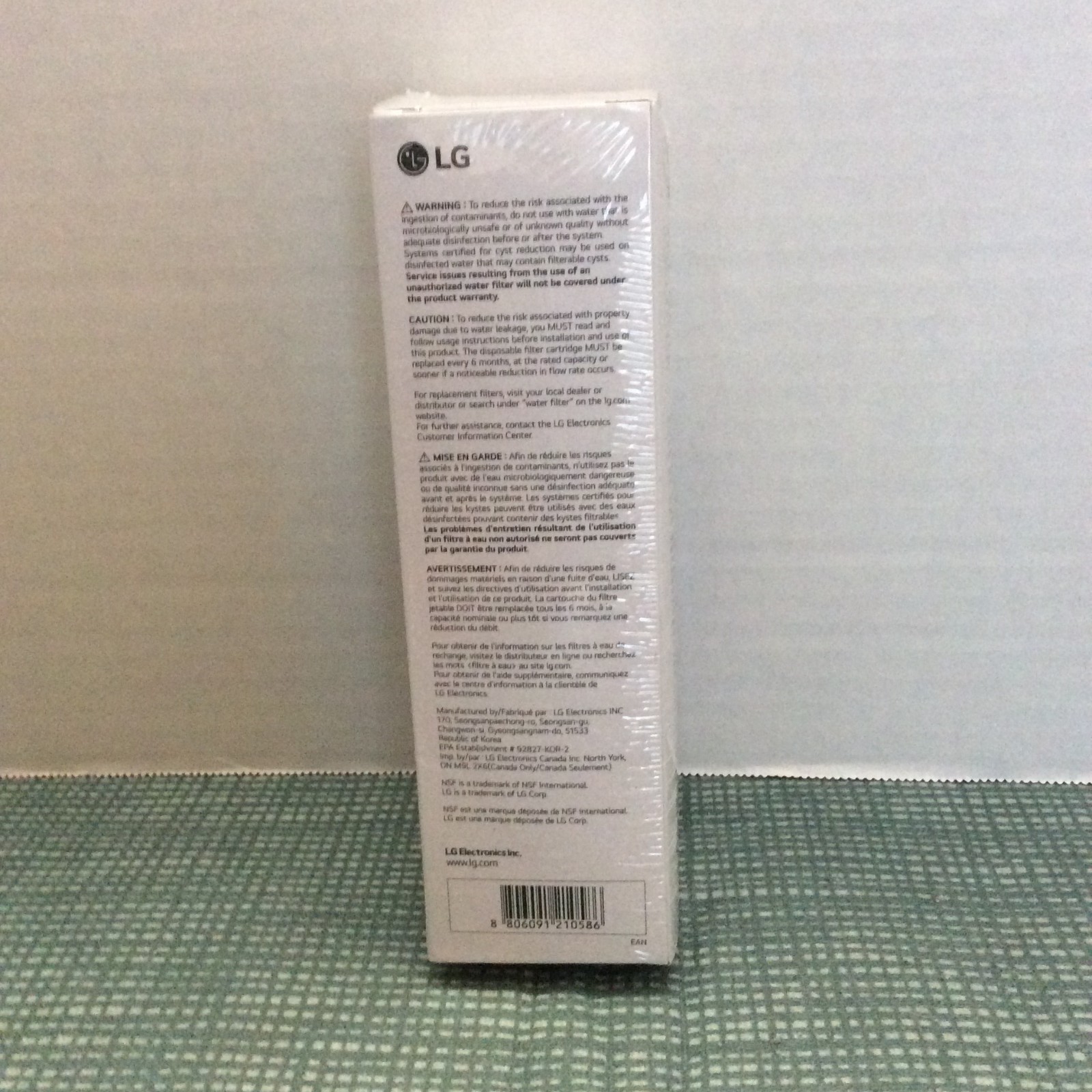 LG LT1000P/PC/PCS Refrigerator Water Filter Replacement