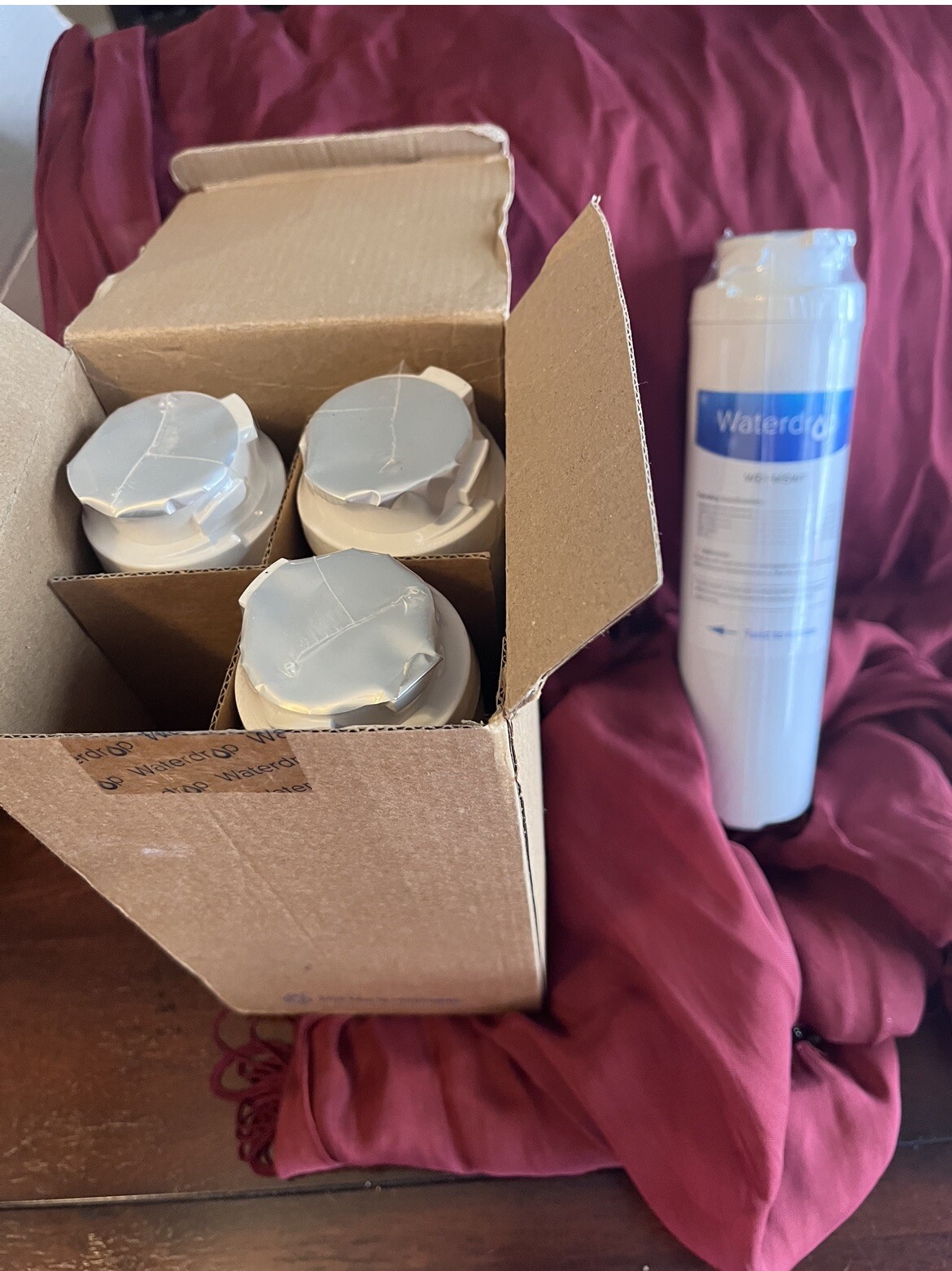 NEW – 4 Pack Waterdrop Replacement Refrigerator Water Filter WD-MSWF