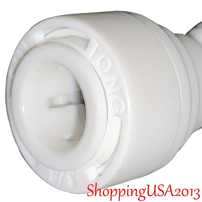 50 Pcs 1/4-3/8″ Quick Connect Straight Fitting Push fit Connector Adapter