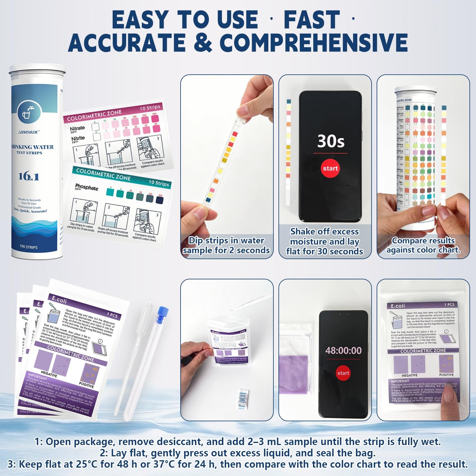 20 in 1 Water Tester for Drinking Water, Well Testing Kit, Suitable…