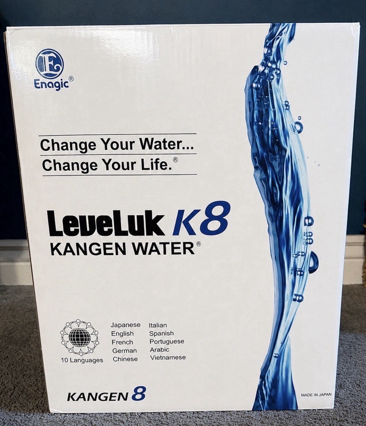 Enagic LeveLuk K8 Water Ionizer Alkaline Ionizer Household Machine White