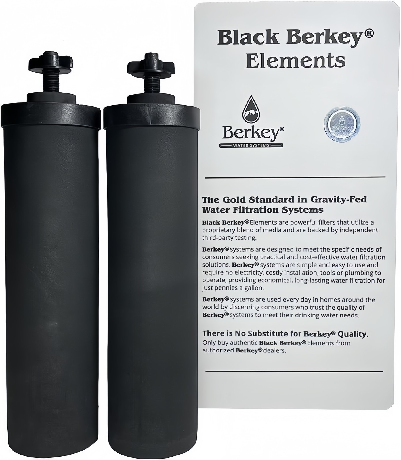 NEW 1-Combo Pack Berkey PF-2 Fluoride Water Filters & Berkey Black Carbon BB9-2